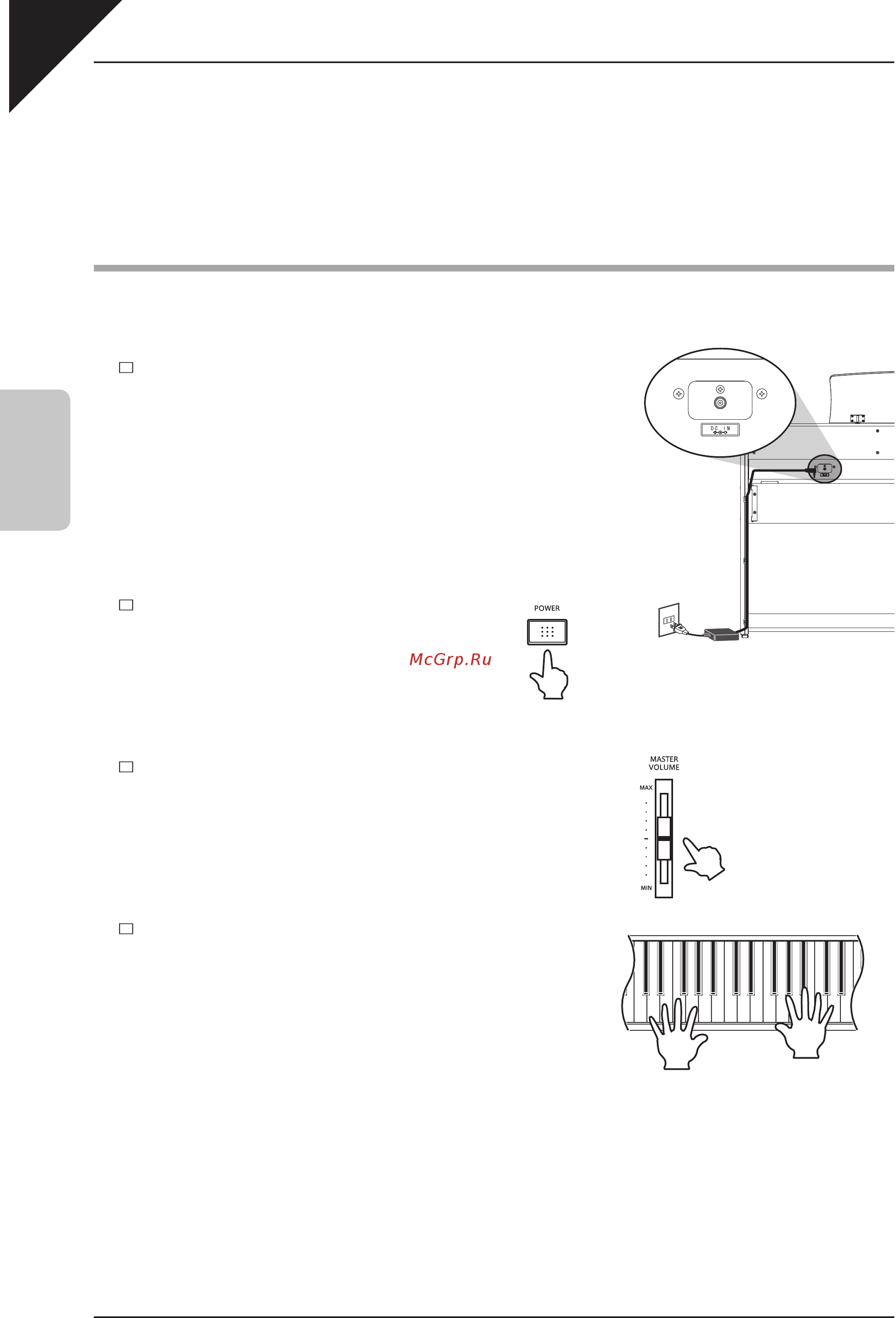 Kawai CL36R [10/44] Подготовка к использованию
