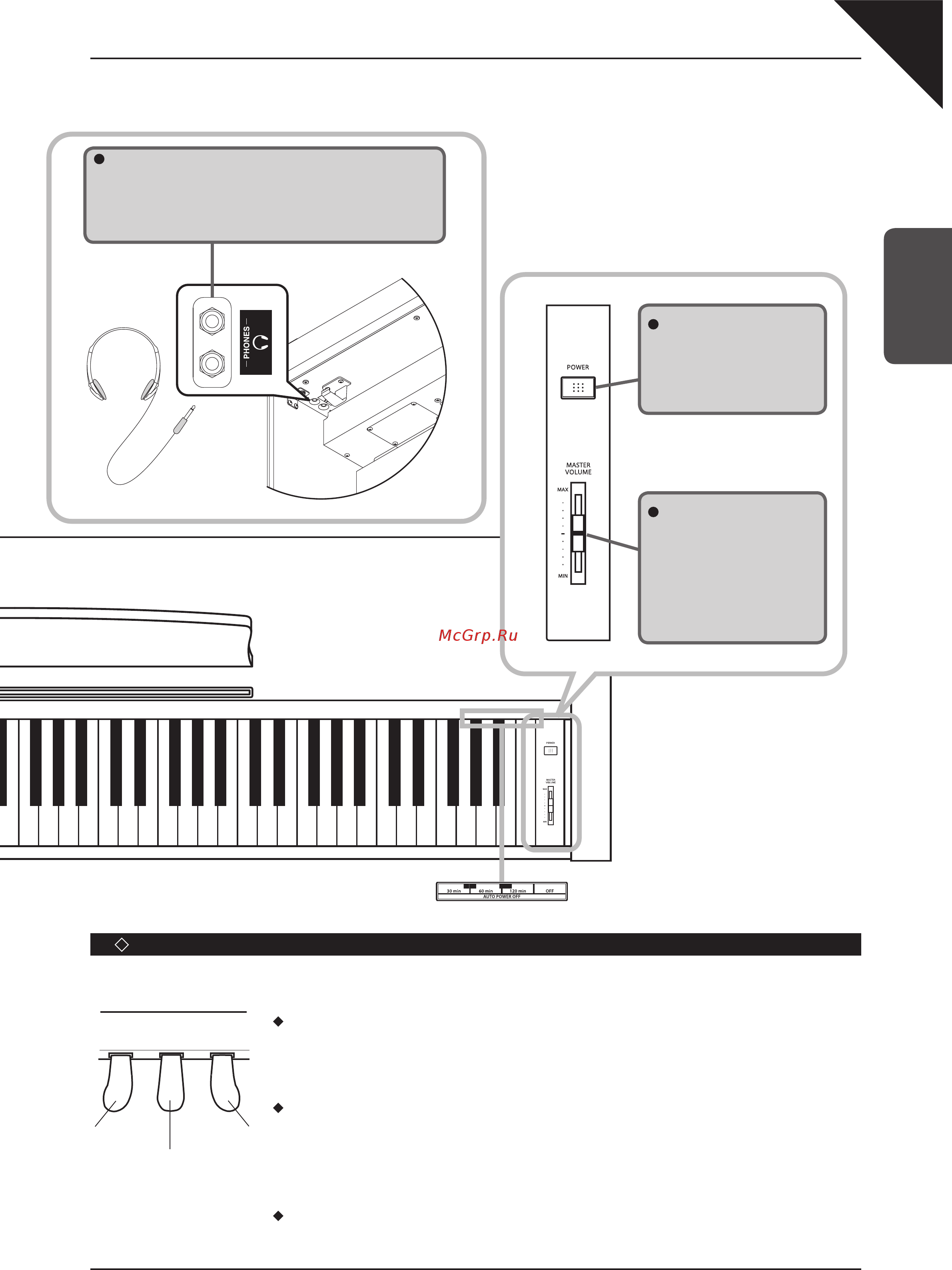 Kawai CL36R [9/44] Педали