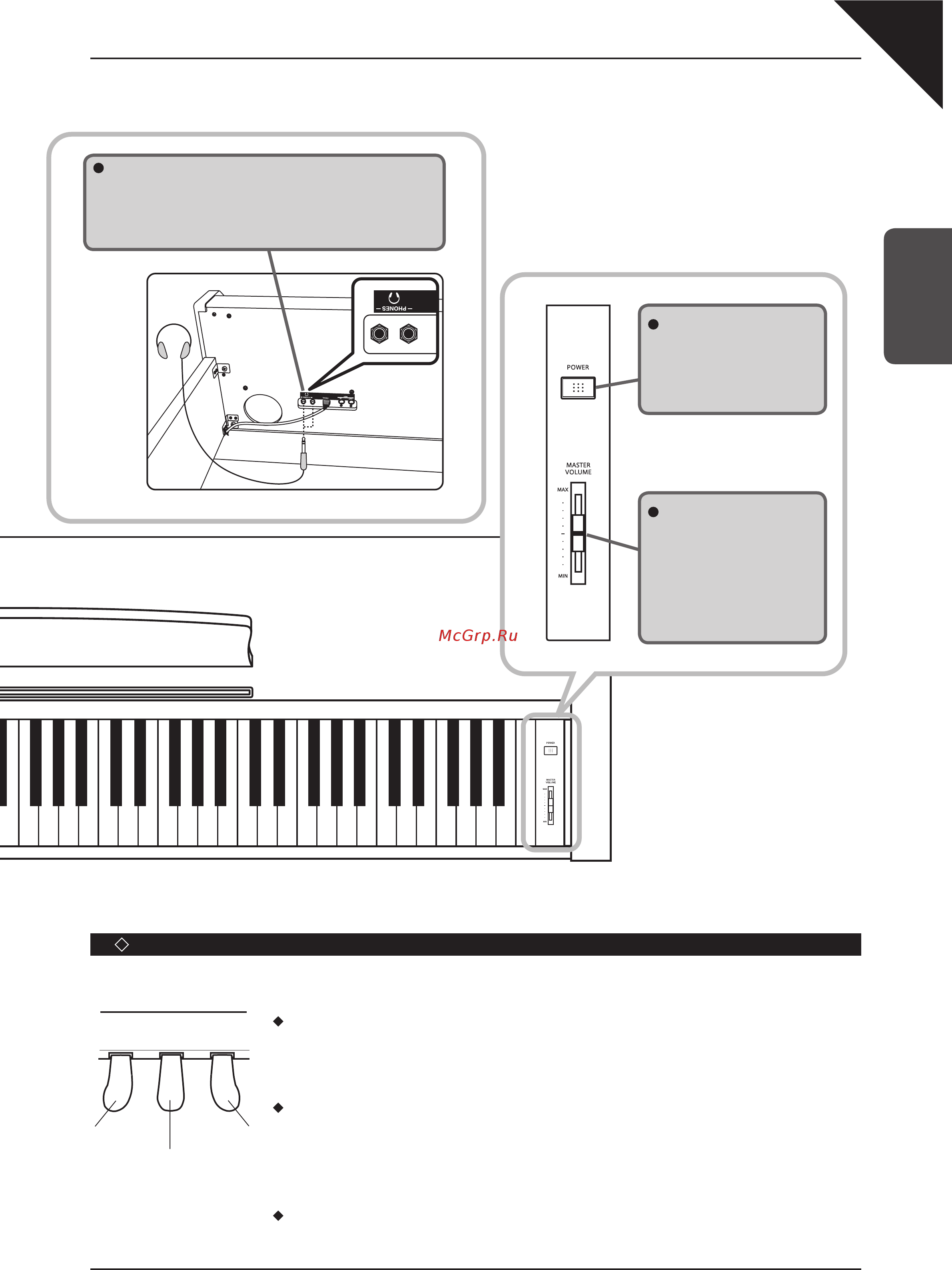 Kawai CN23B [9/42] Педали