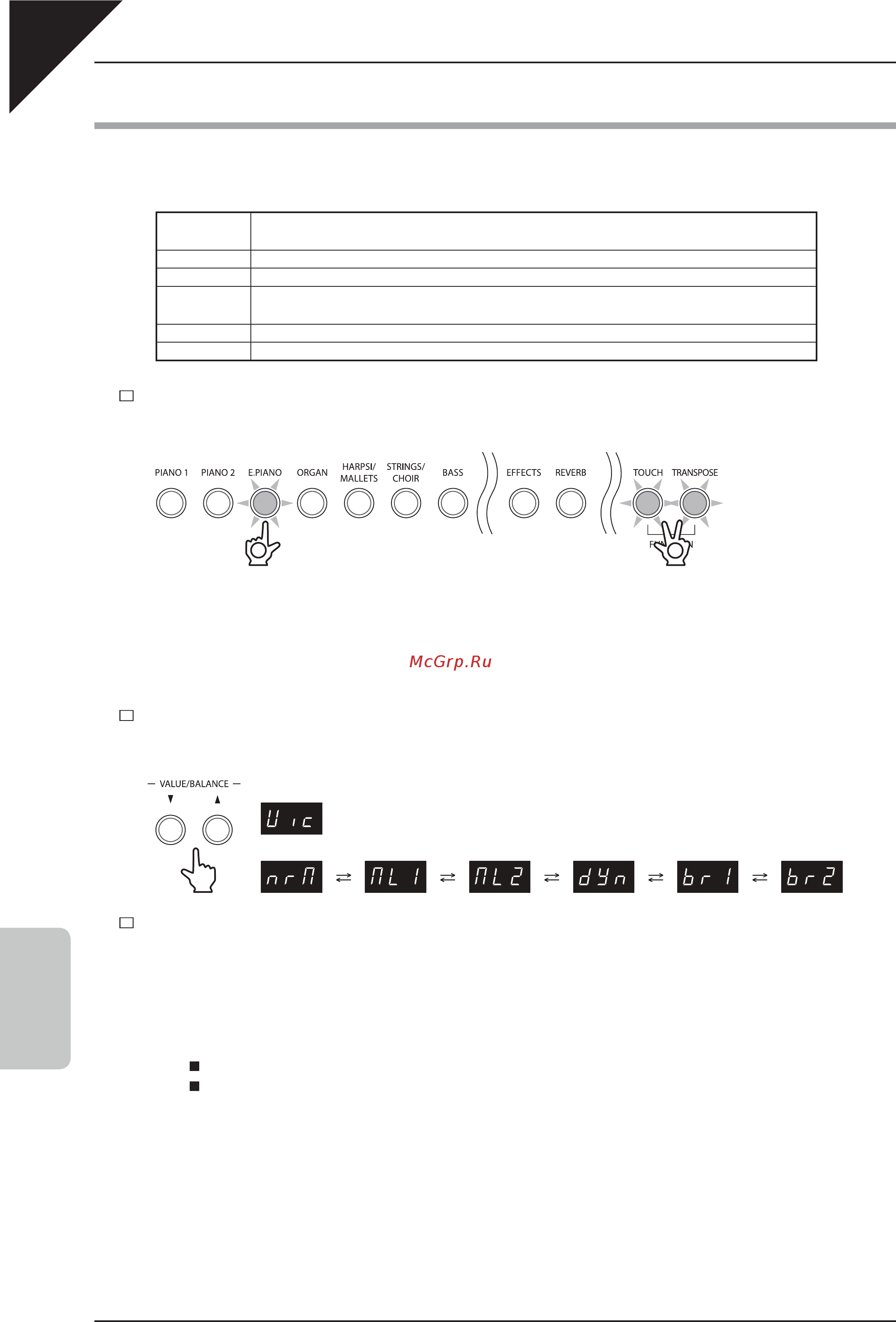 Kawai ES6B [52/86] Озвончение