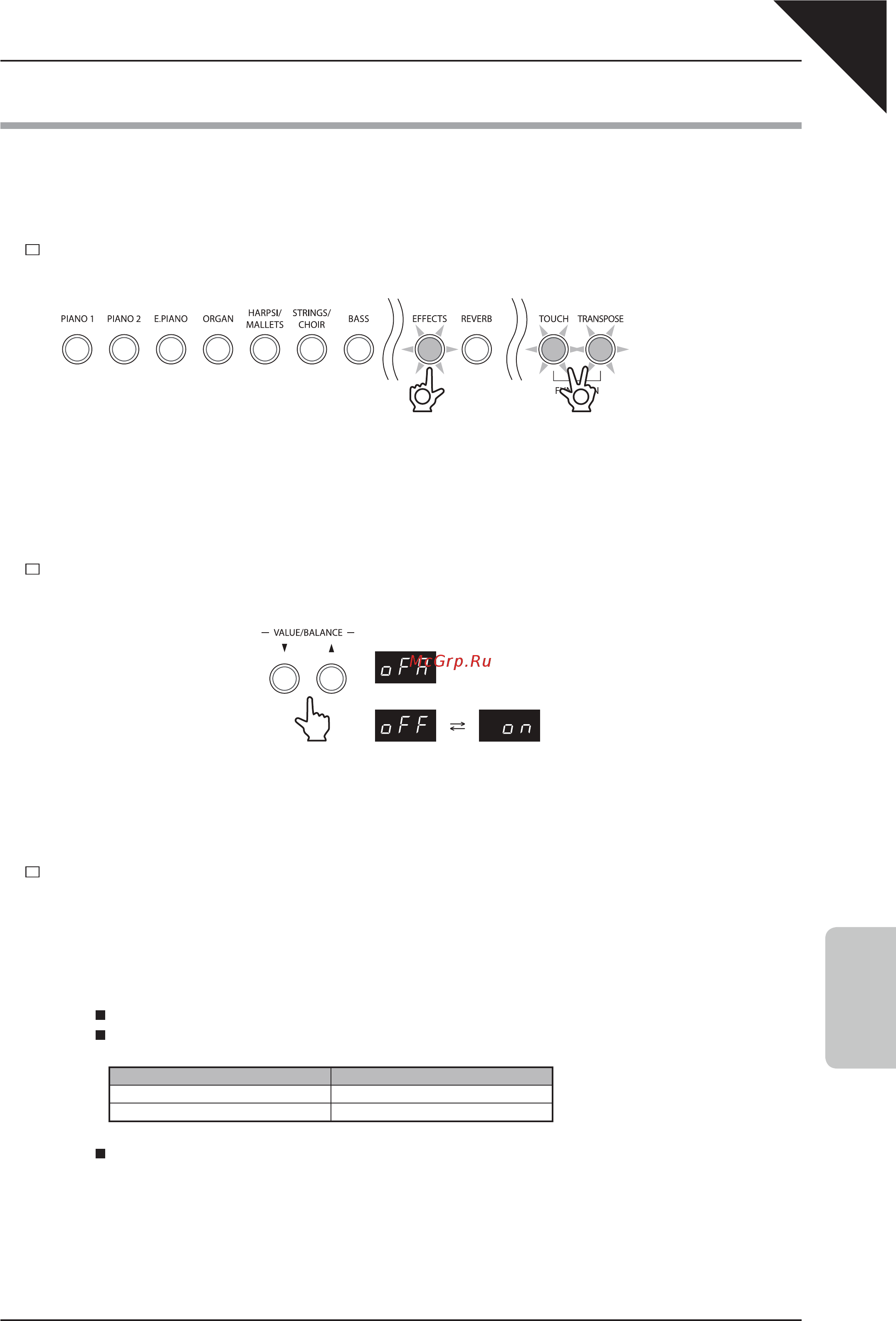 Kawai ES6W [61/86] Функция one finger ad lib