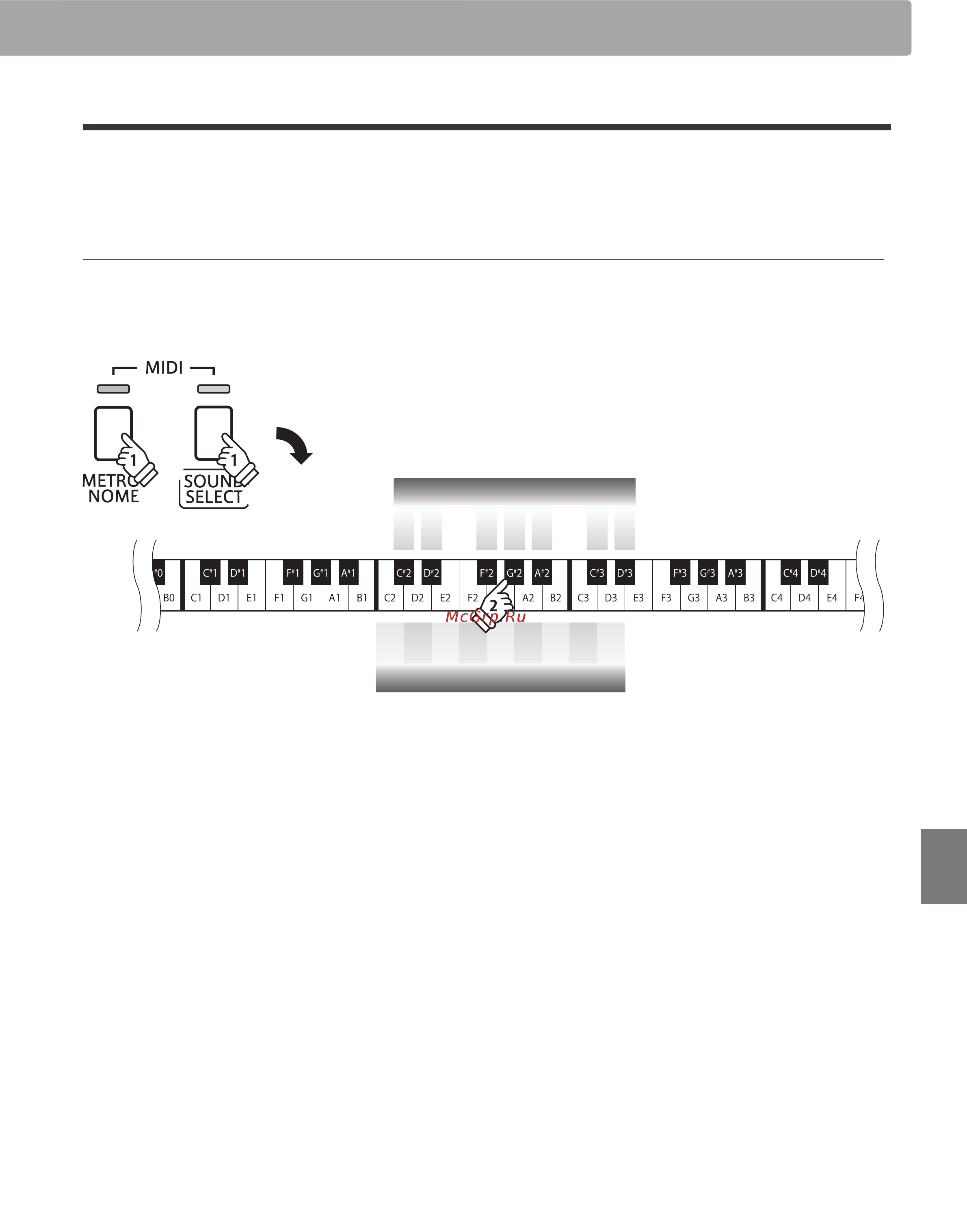 Kawai KDP90 [37/56] Midi channel