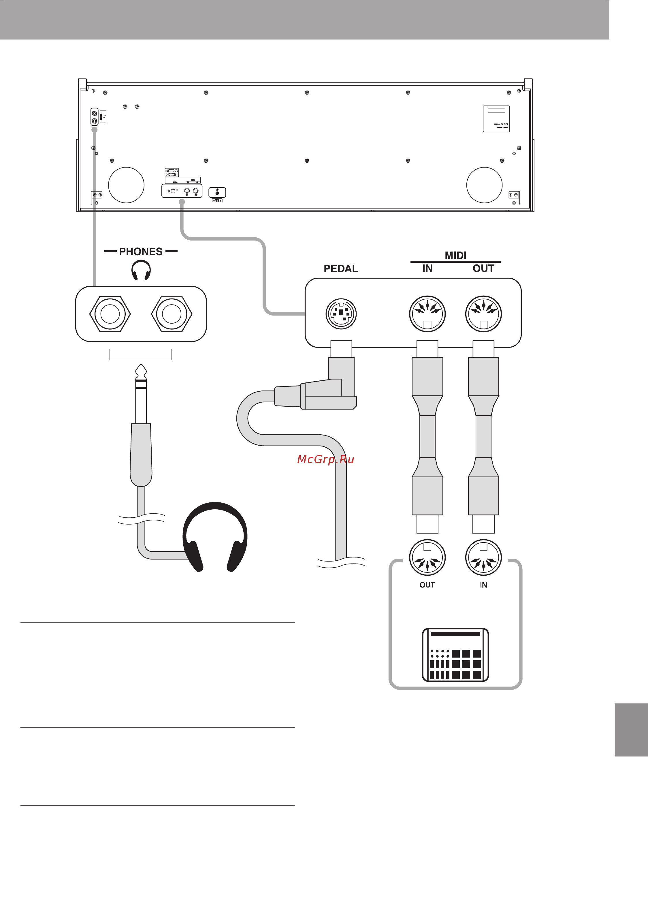 Kawai KDP90 [41/56] Connecting to other devices