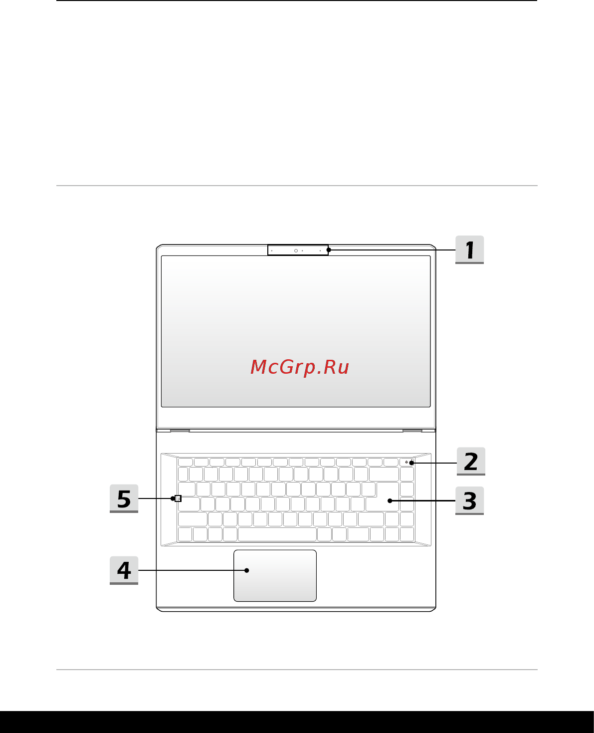 MSI GP66 Leopard 10UG-400RU [13/60] Вид сверху в открытом состоянии