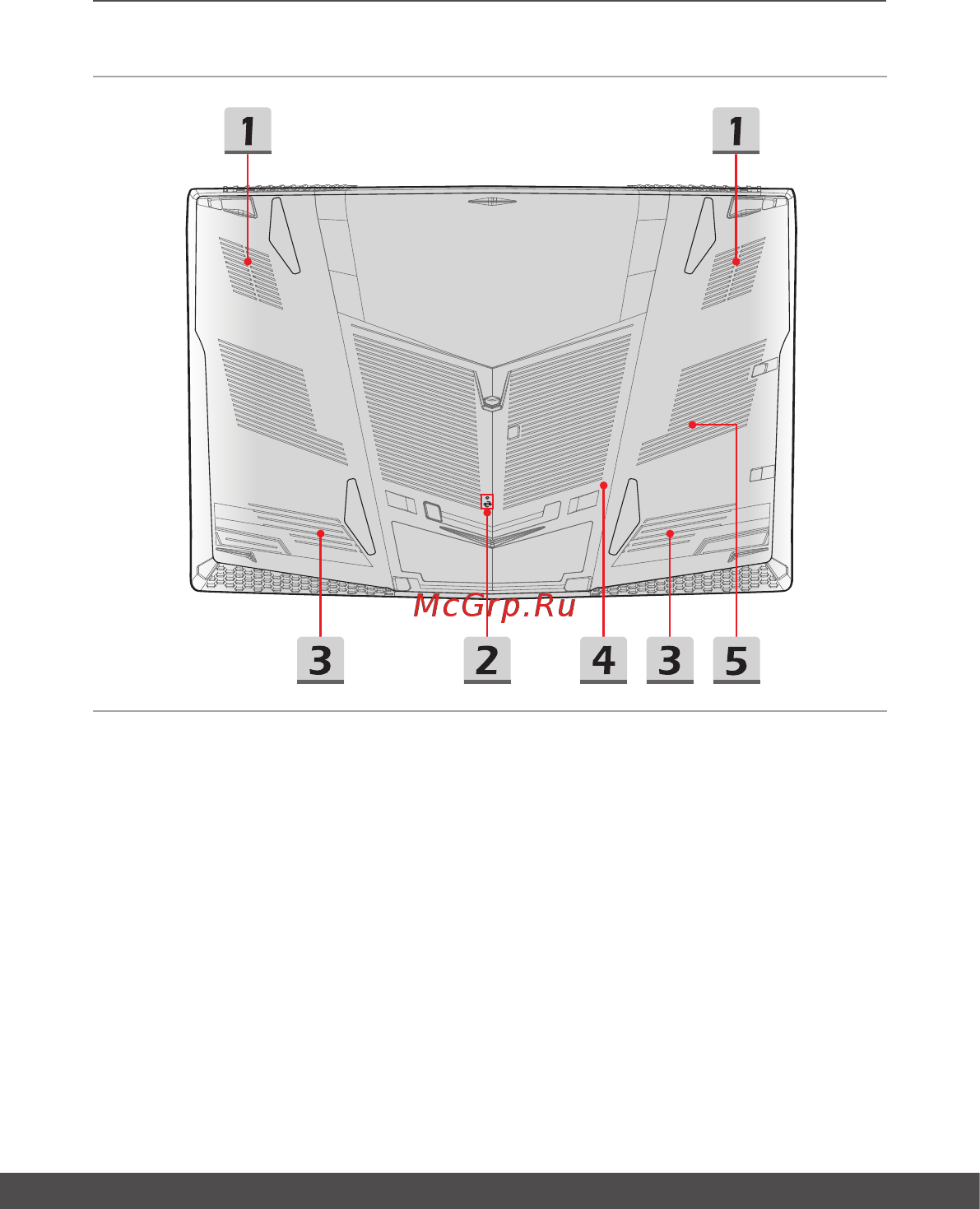 MSI GL63 8SDK-484RU [22/68] Вид снизу