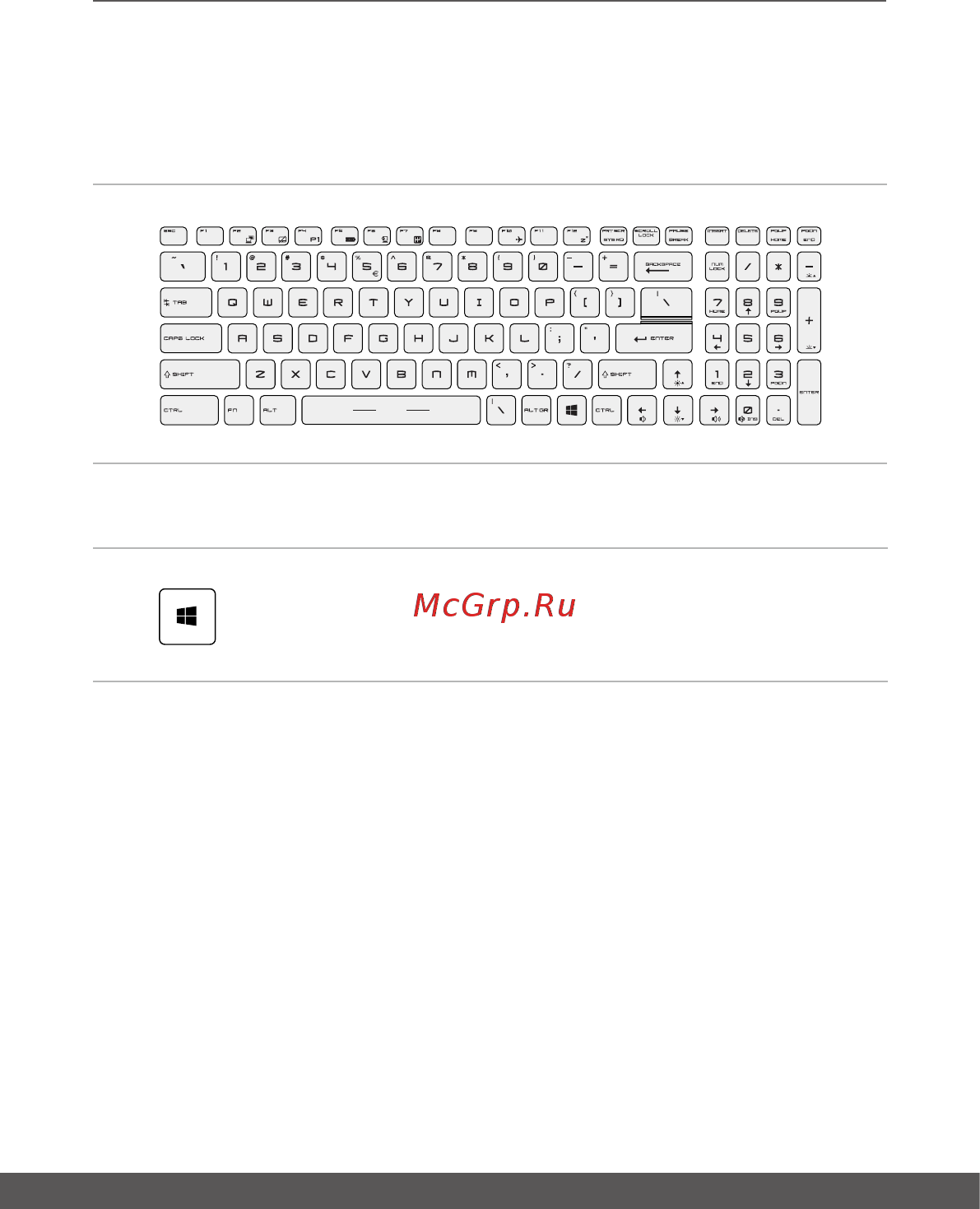 MSI GL75 9SDK-088XRU [23/64] Использование клавиатуры