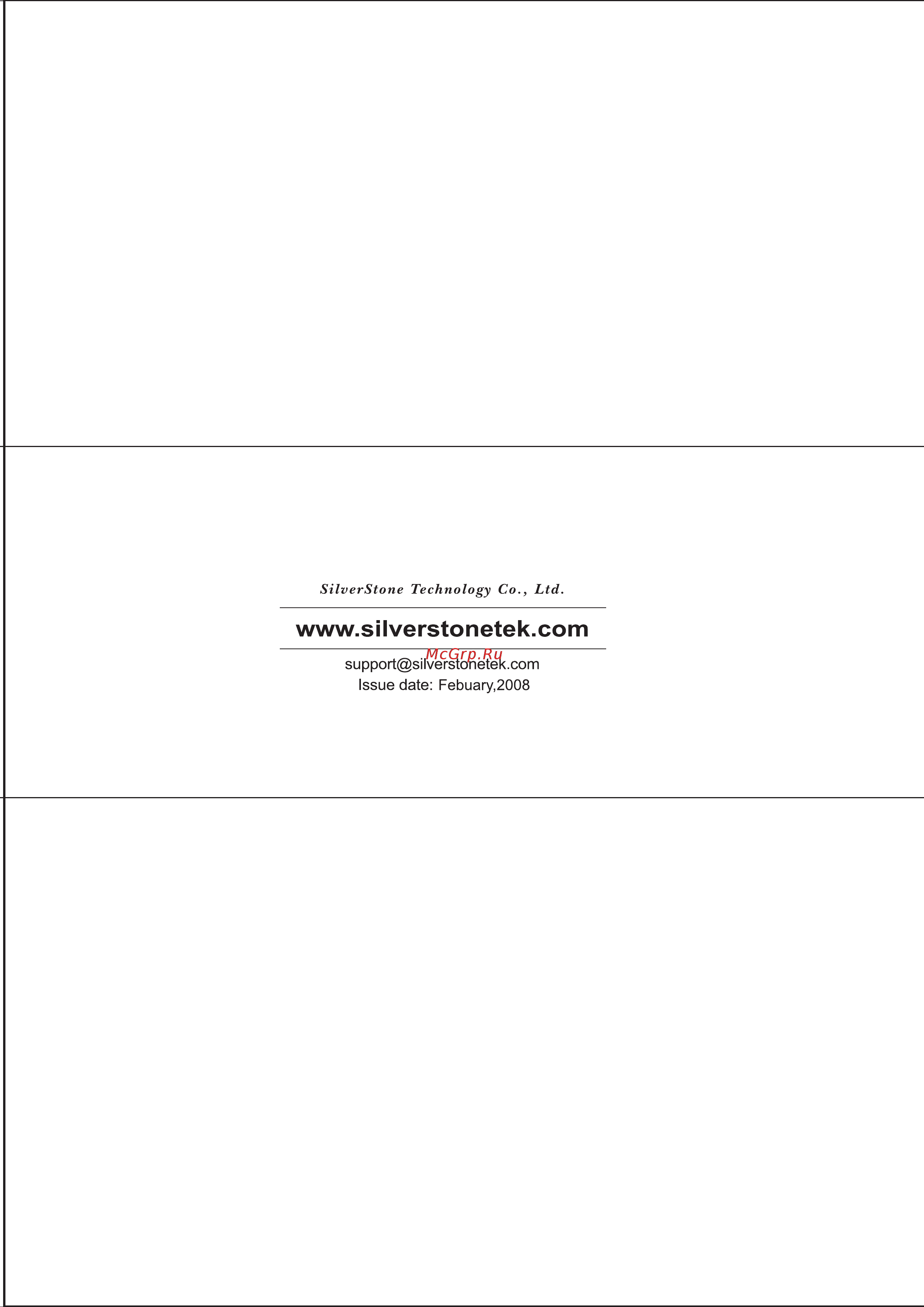 SilverStone SST-ST60EF [12/12] Sst st60ef 說明書 封底 pdf