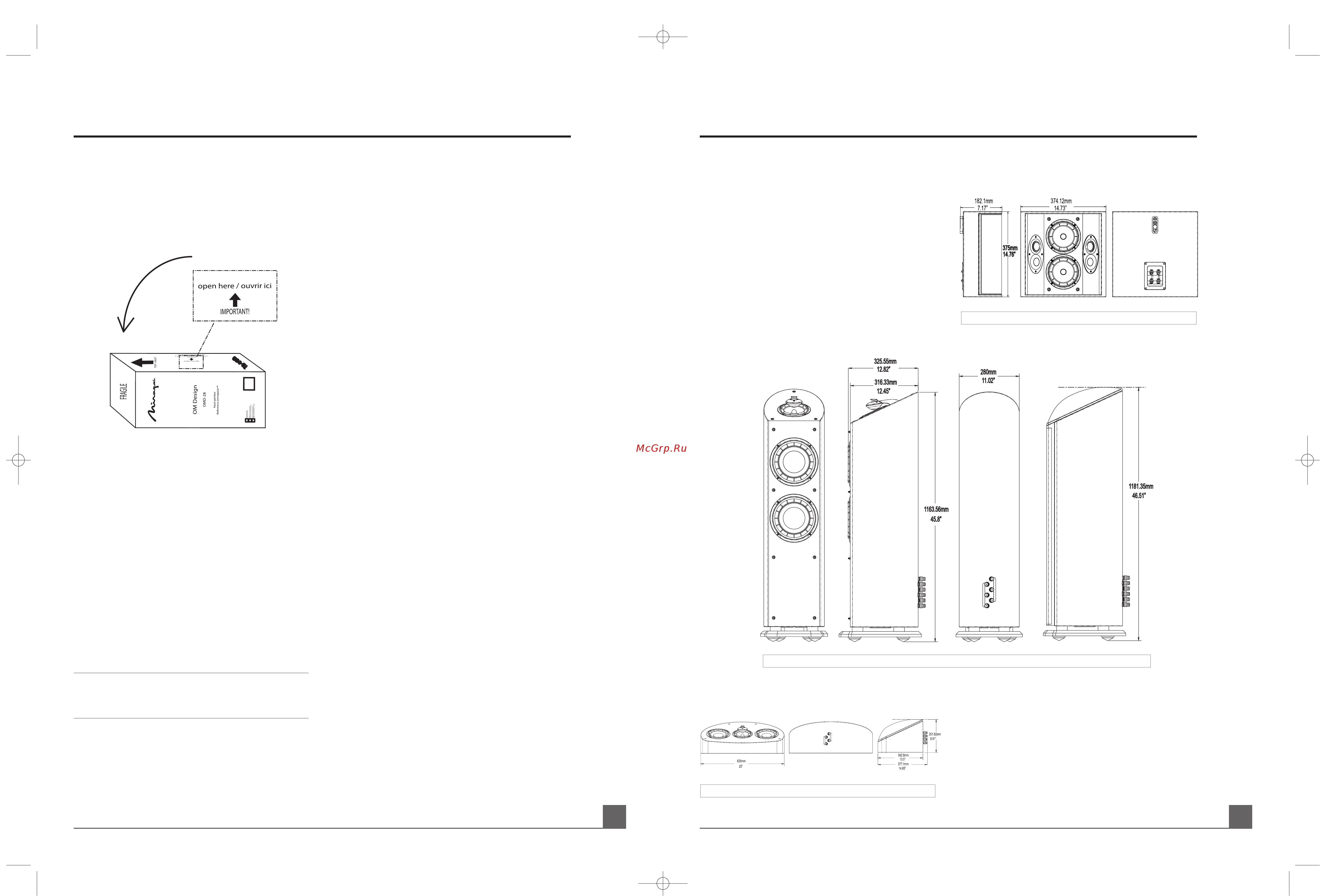 Mirage OMD28-HB-1 Black Gloss 1 шт. [6/9] Diagrams