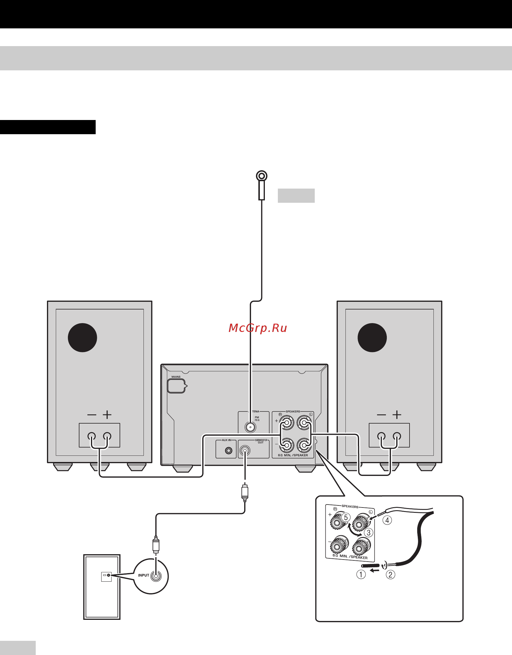 Yamaha CRX-332 Silver [6/152] Connection