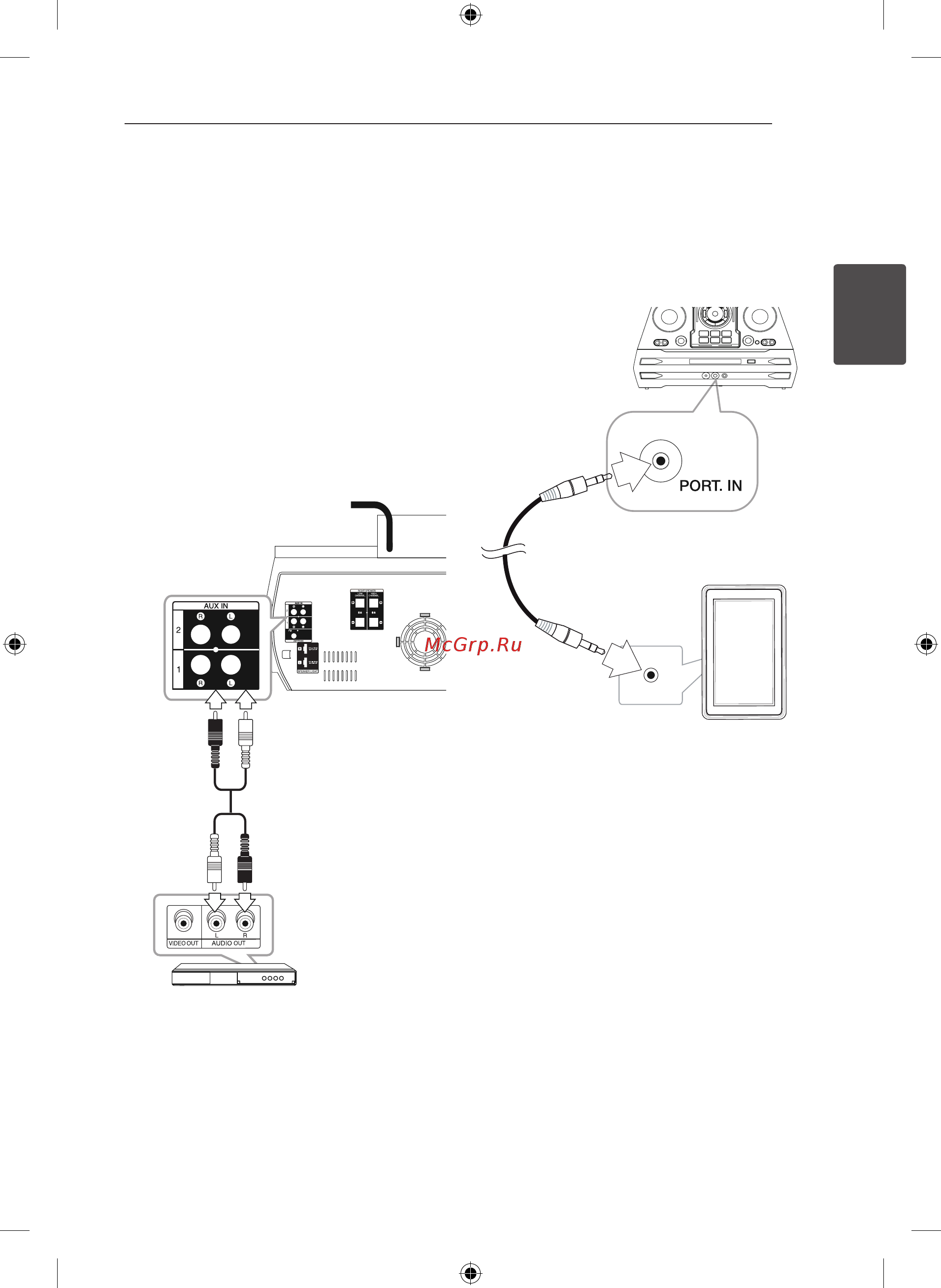 LG CMS9940W [17/40] Подключение дополнительного оборудования