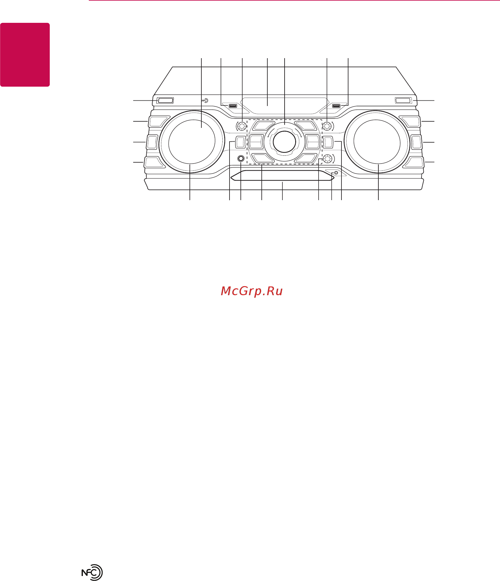 LG NS9750 [10/42] Передняя панель