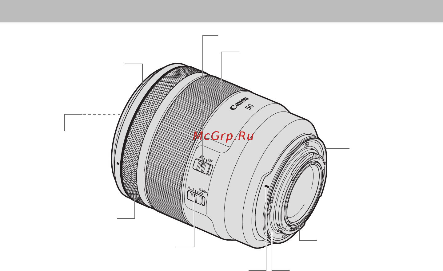 Canon RF 50mm f/1.2 L USM [5/13] Элементы объектива