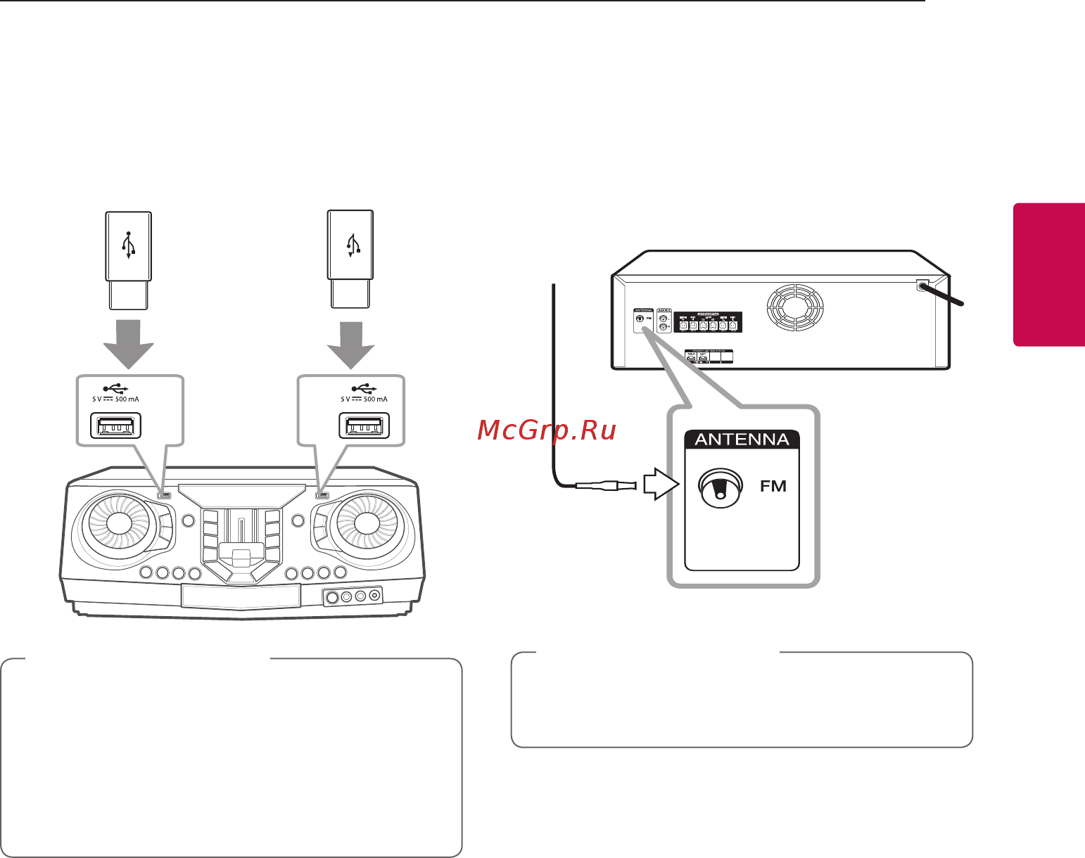LG XBOOM CL98 [17/46] Подключение устройств usb