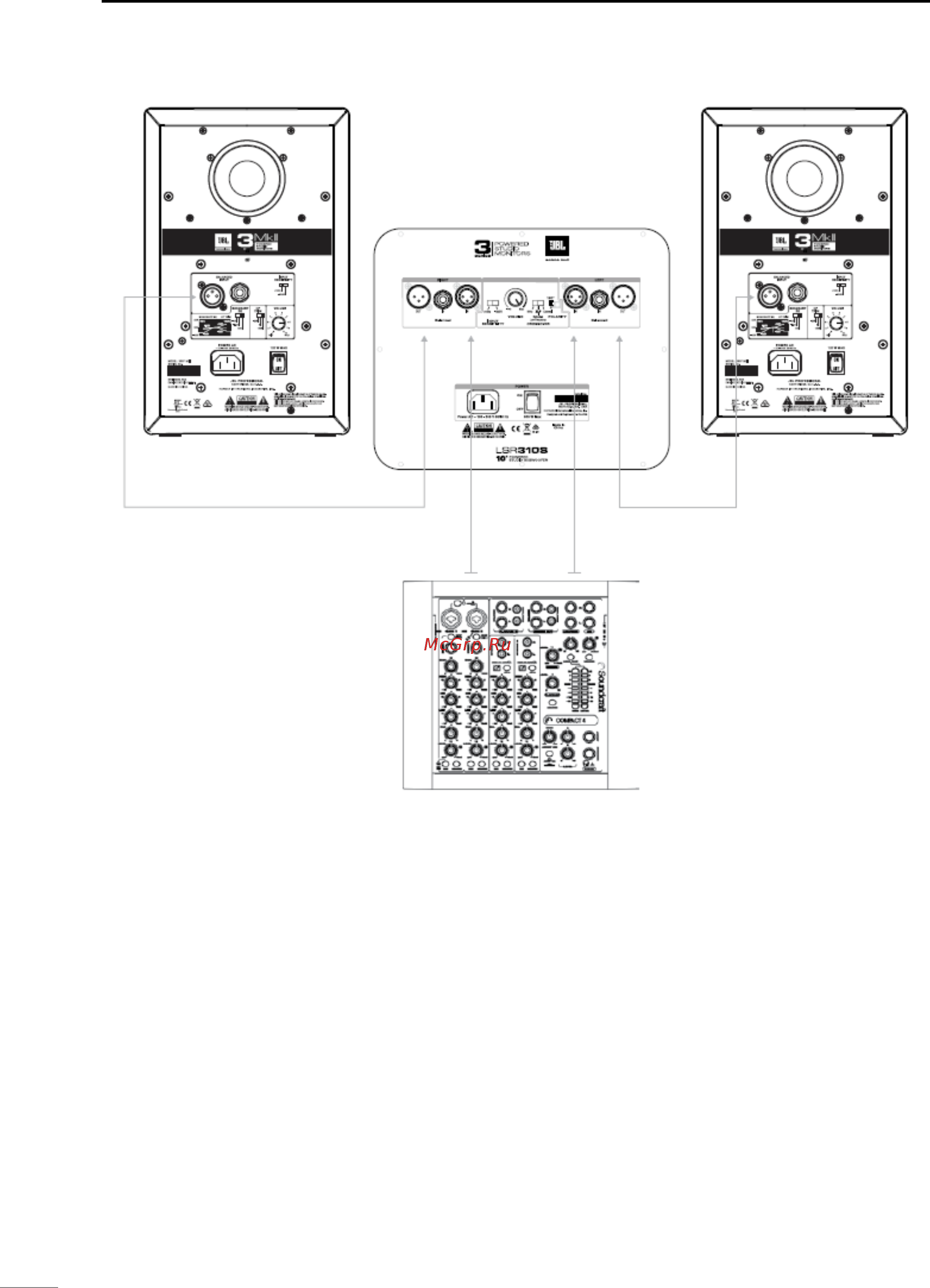 JBL 305P MKII [17/22] Схемы подключения