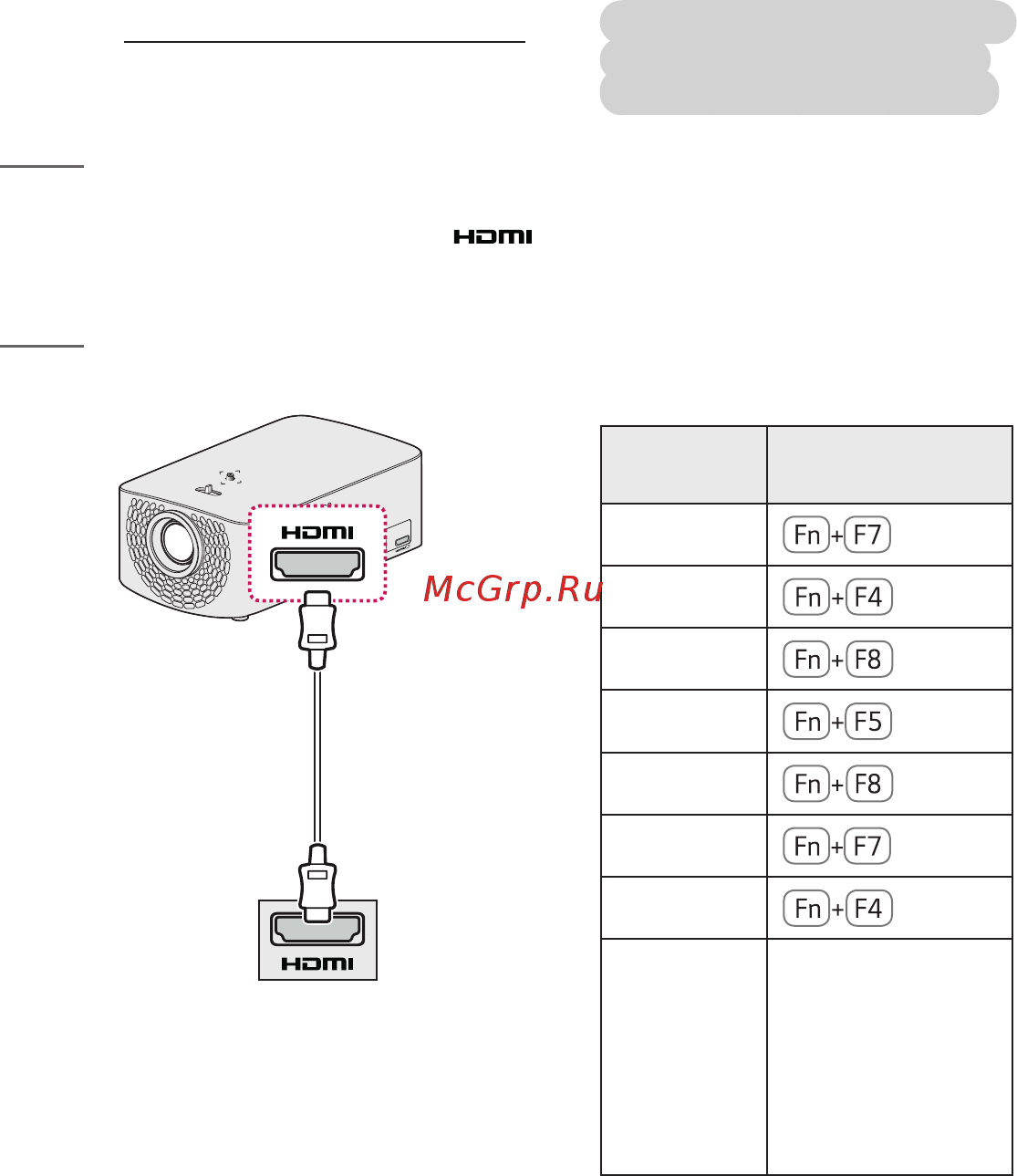 LG HF60LSR [38/146] Подключение ноутбука