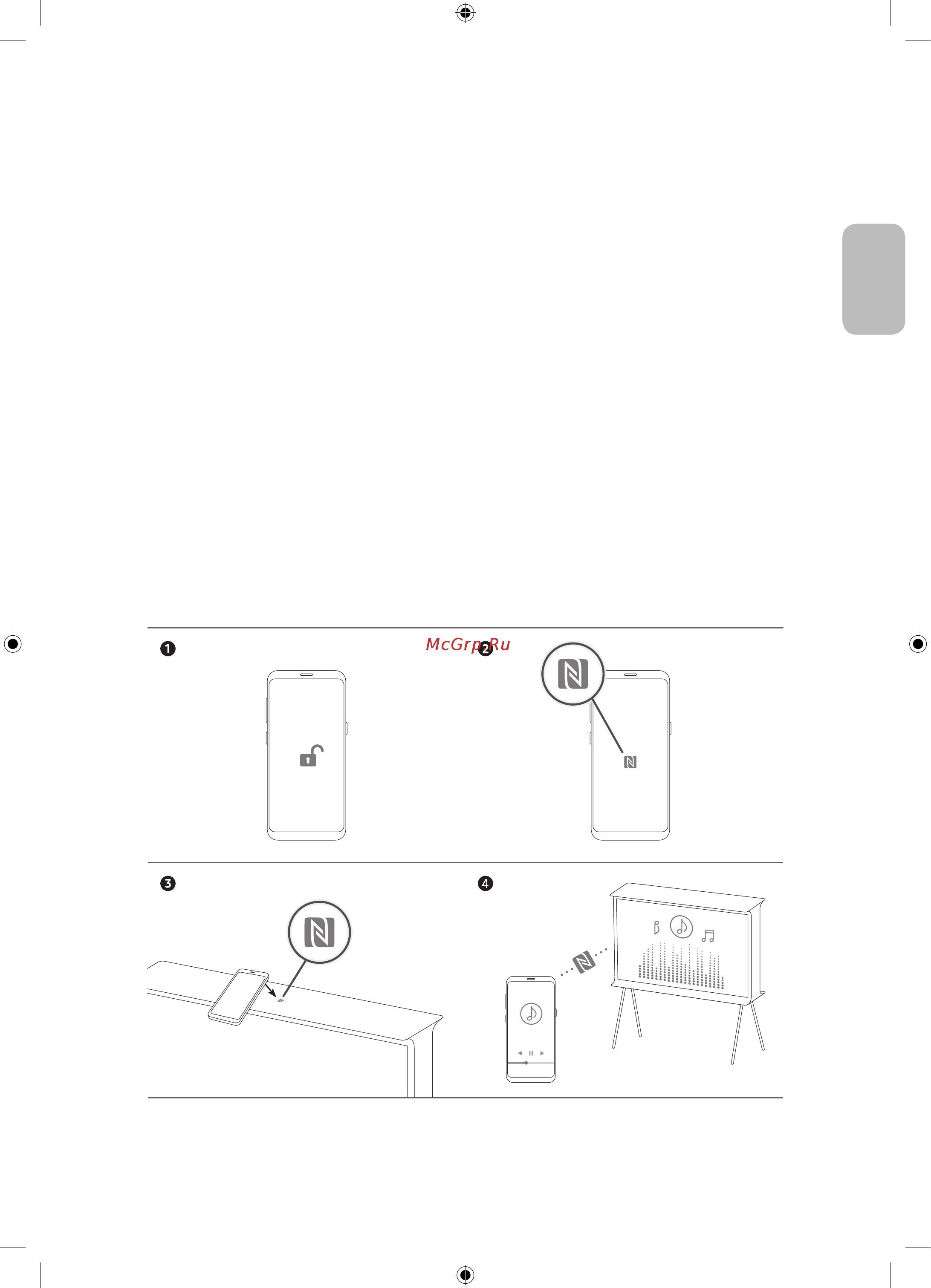 Samsung QE43LS01RBU Serif [31/44] Using the nfc on tv function