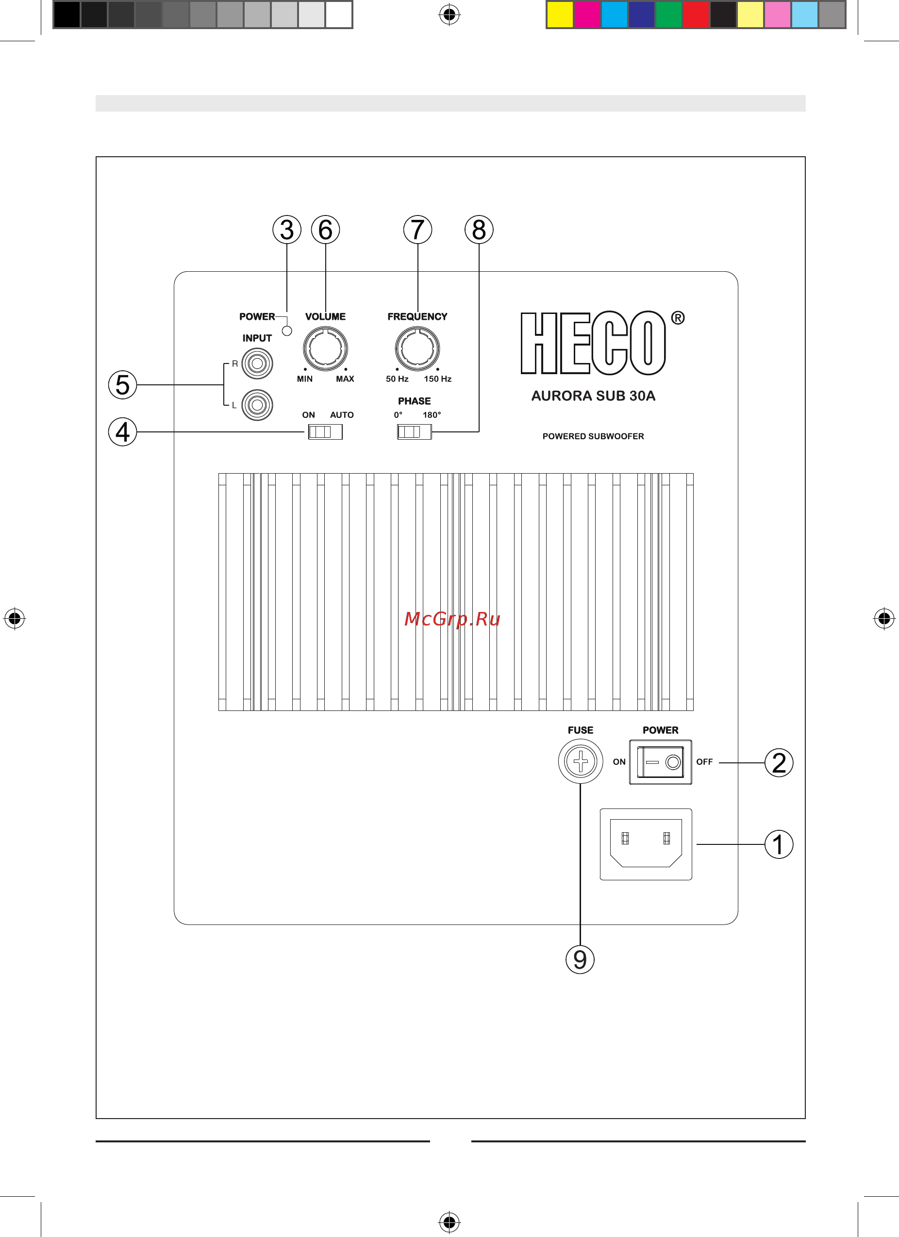 Heco Aurora Sub 30A Ivory White Инструкция по эксплуатации онлайн [7/10] 554252