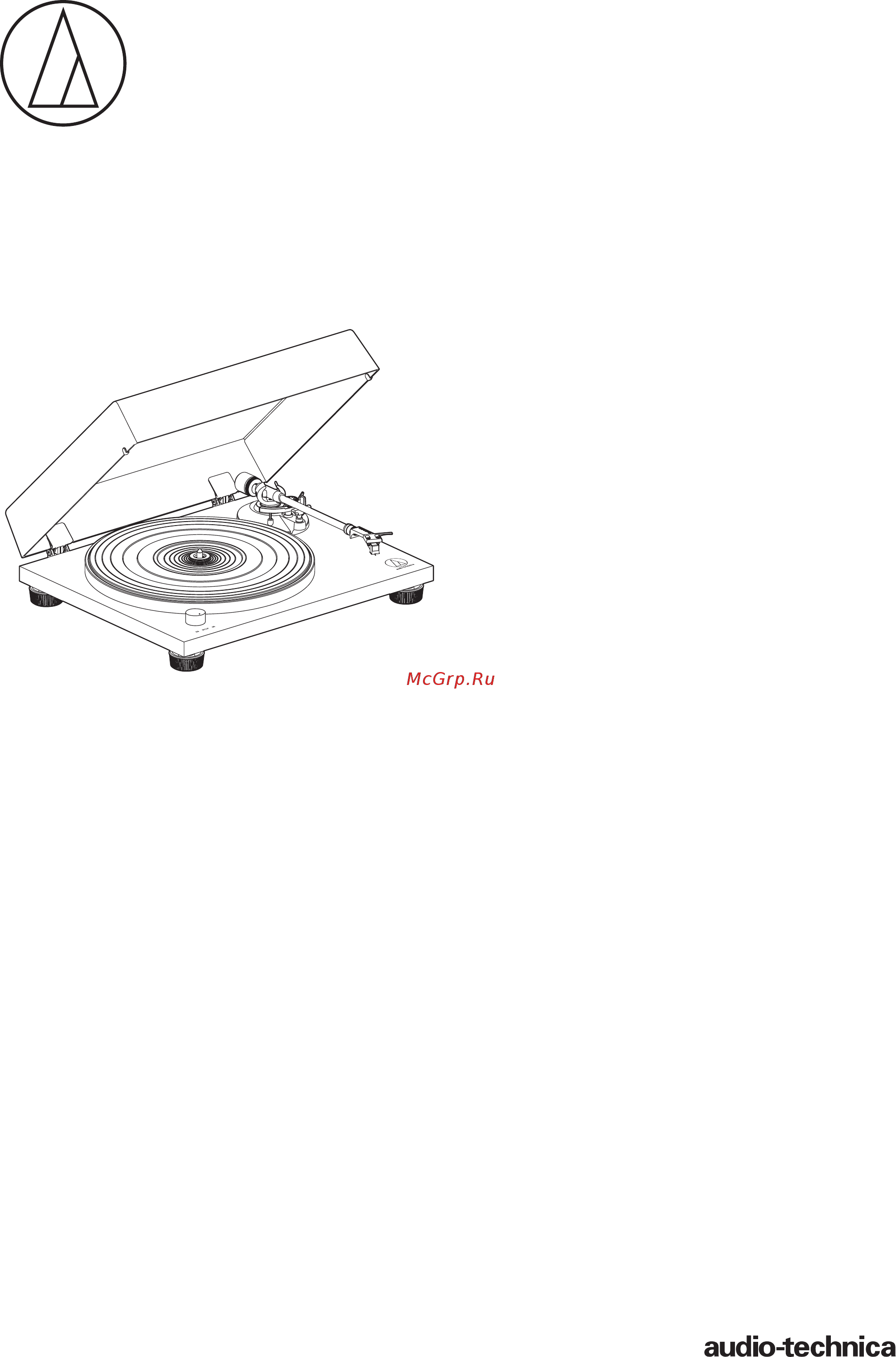 Audio-Technica AT-LPW30 Teak (AT-LPW30TK) Инструкция по эксплуатации онлайн