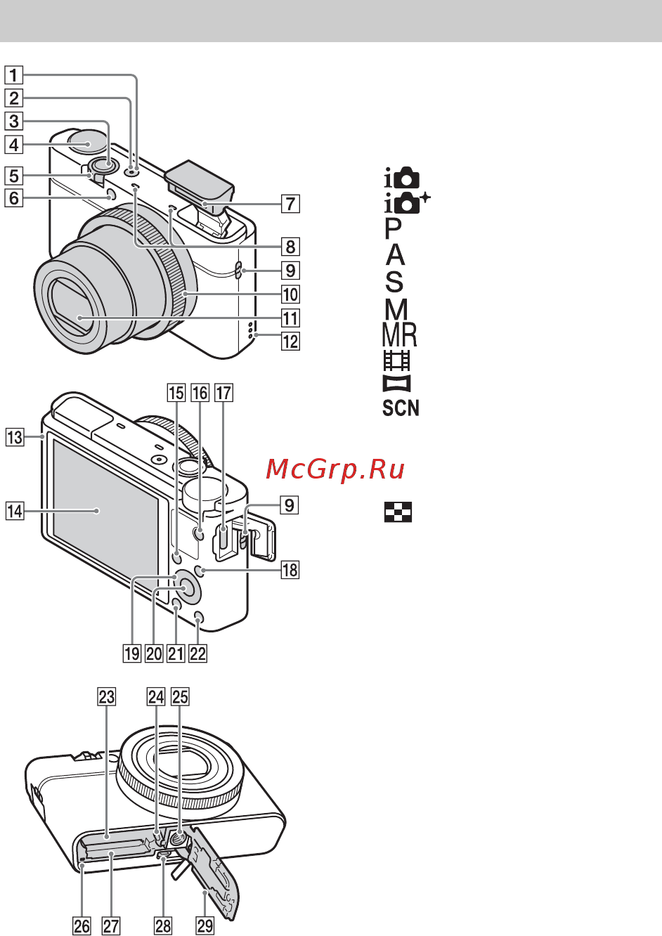 Sony RX100 VII (DSC-RX100M7) [32/96] Компоненты камеры