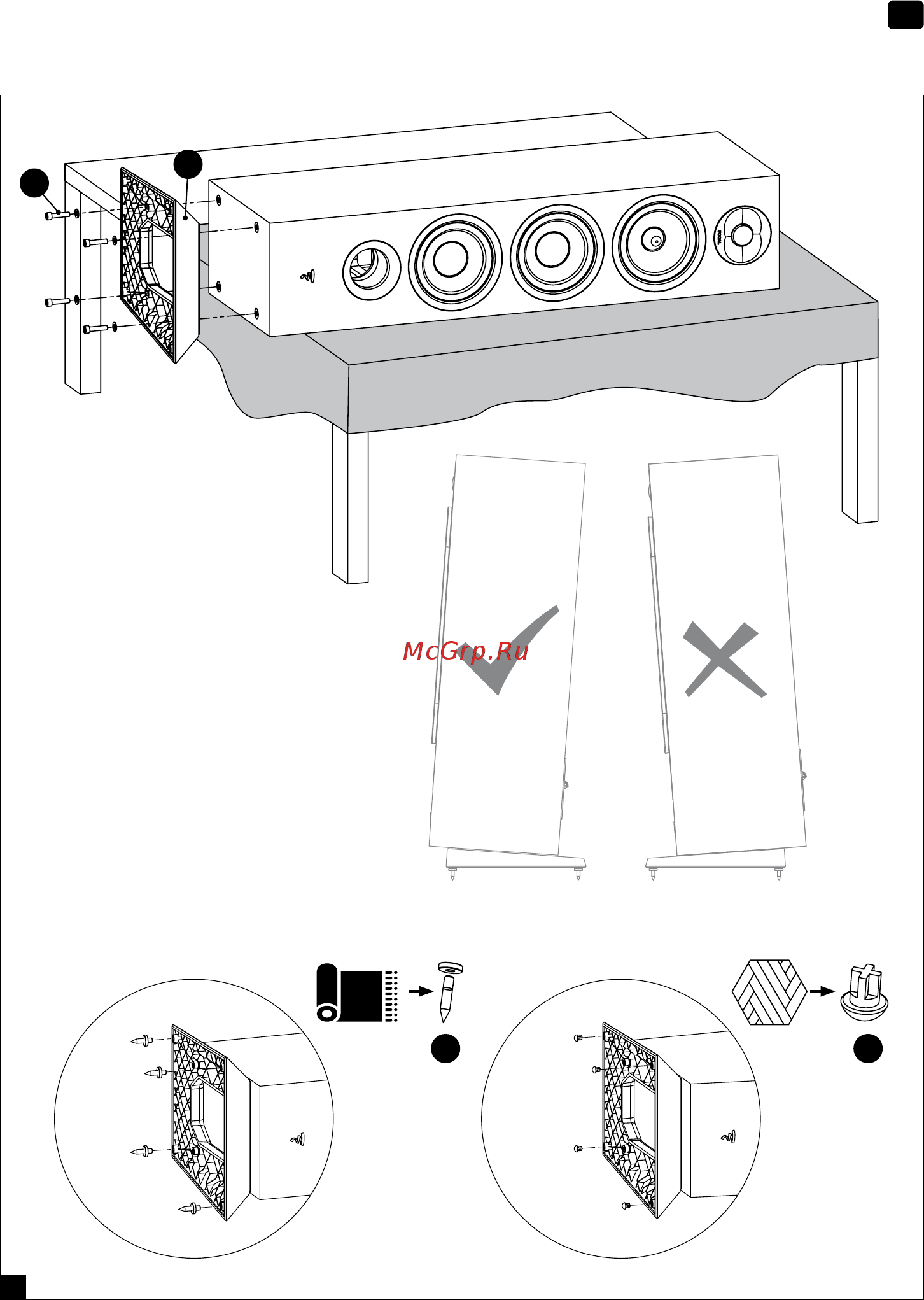 Focal Chora 806 Pack 2 Stands [4/60] Man uel d uti l is at io n u s e r m a n u al