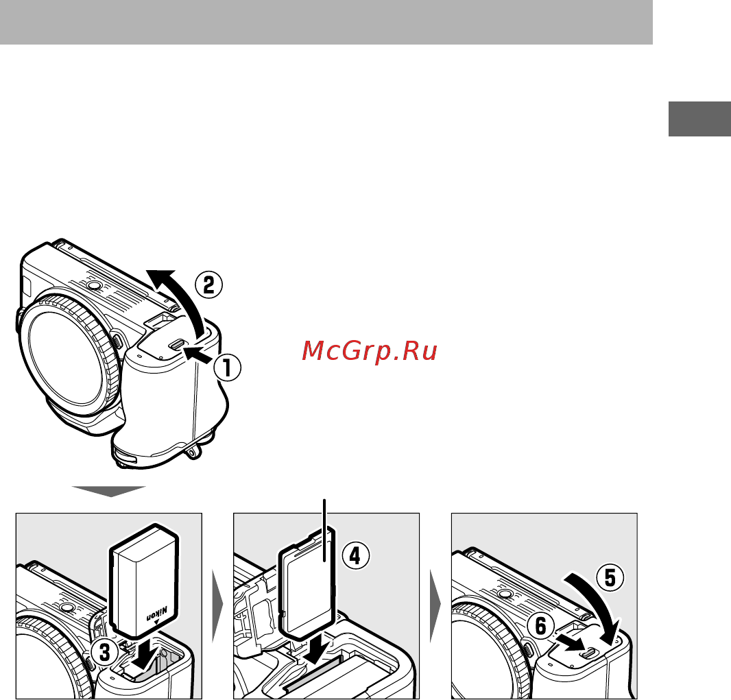 Nikon Z 50 + NIKKOR Z DX 16-50mm f/4.5-6.3 VR [27/80] Вставьте батарею и карту памяти