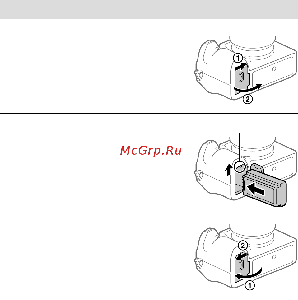 Sony A7R Mark IV Body (ILCE-7RM4) [660/679] Trin 2 indsætning af batteriet i kameraet