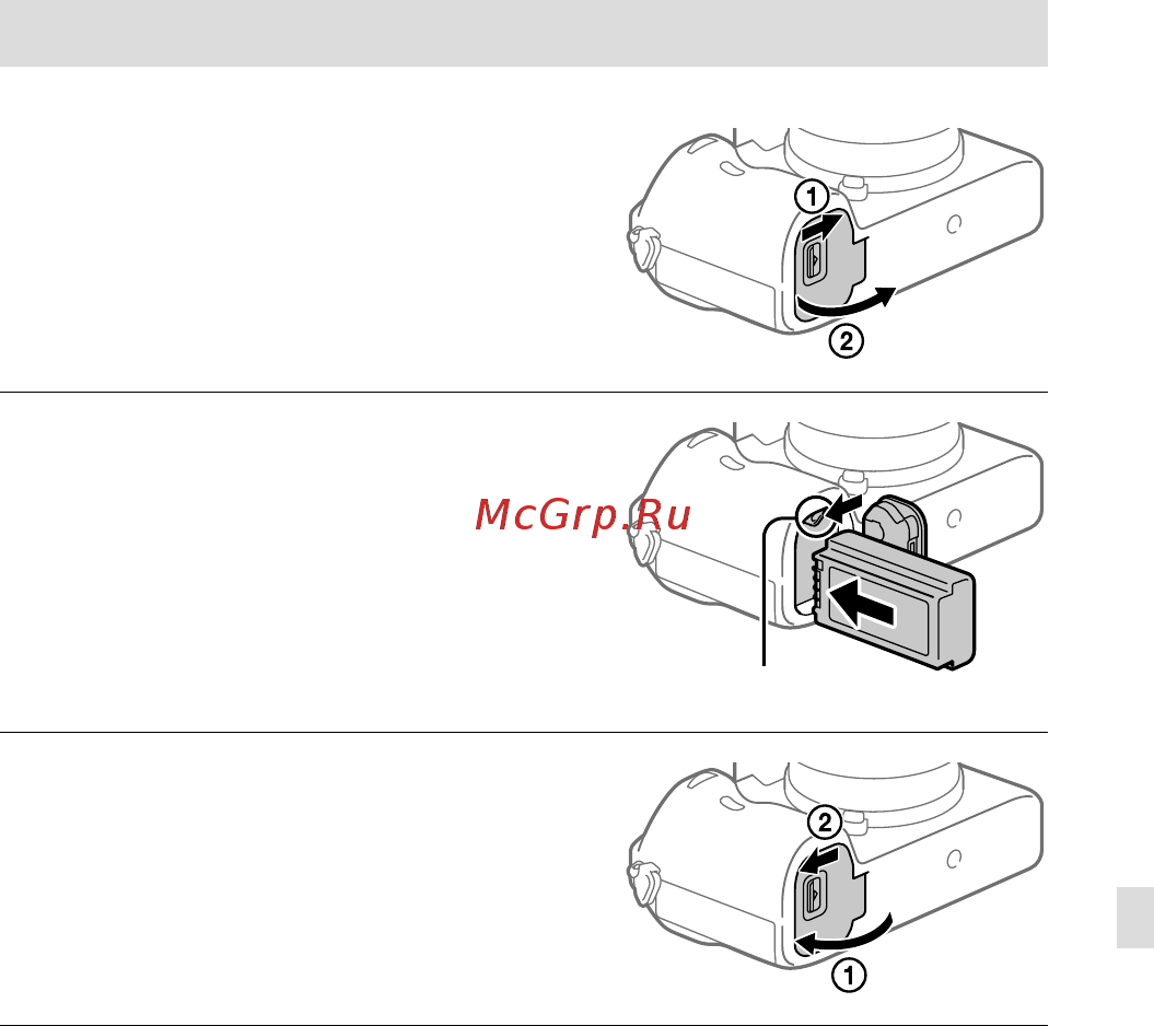 Sony A9 Body (ILCE-9) [405/707] Passo 2 inserir a bateria na câmara