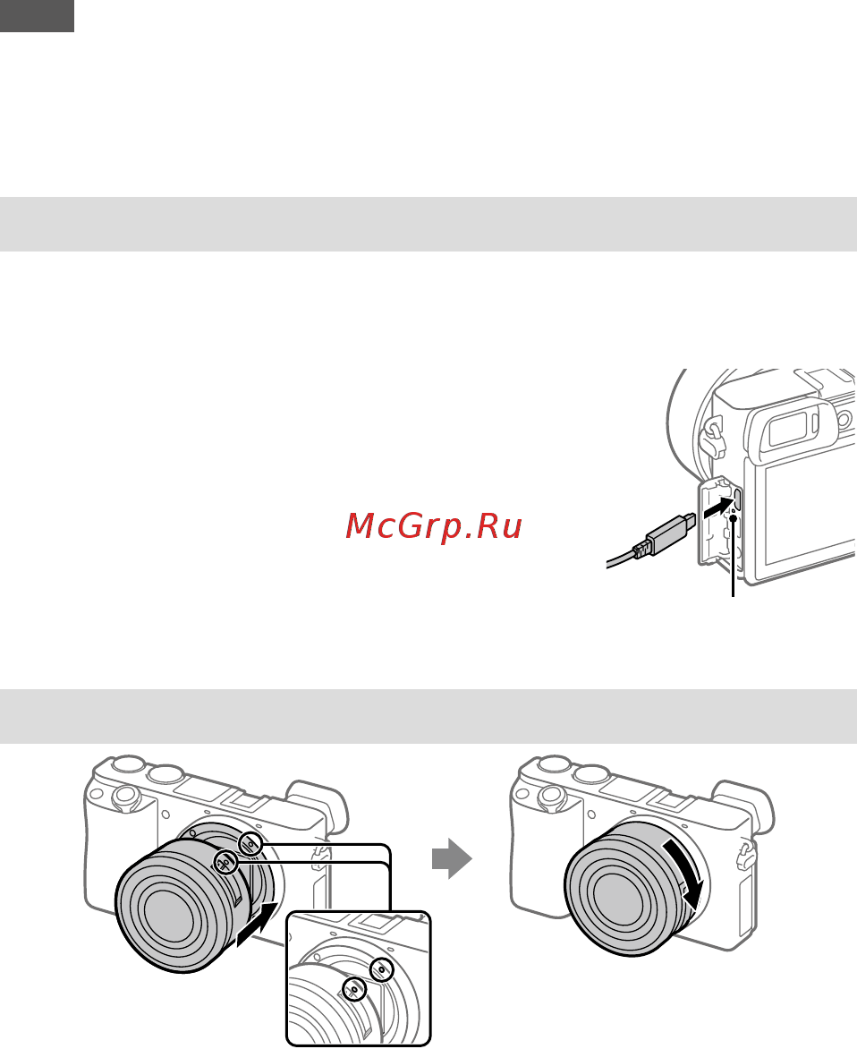 Sony A6100 Body Black (ILCE-6100B) [124/171] Montering av ett objektiv
