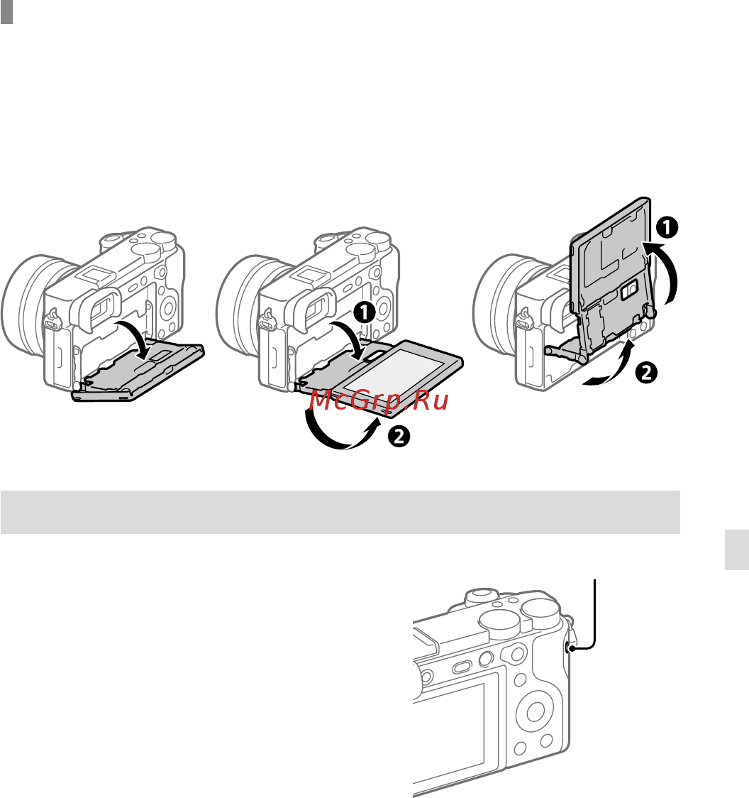 Sony Alpha 6600 Body Black (ILCE-6600/B) [55/171] Cambiamento di angolazione del monitor