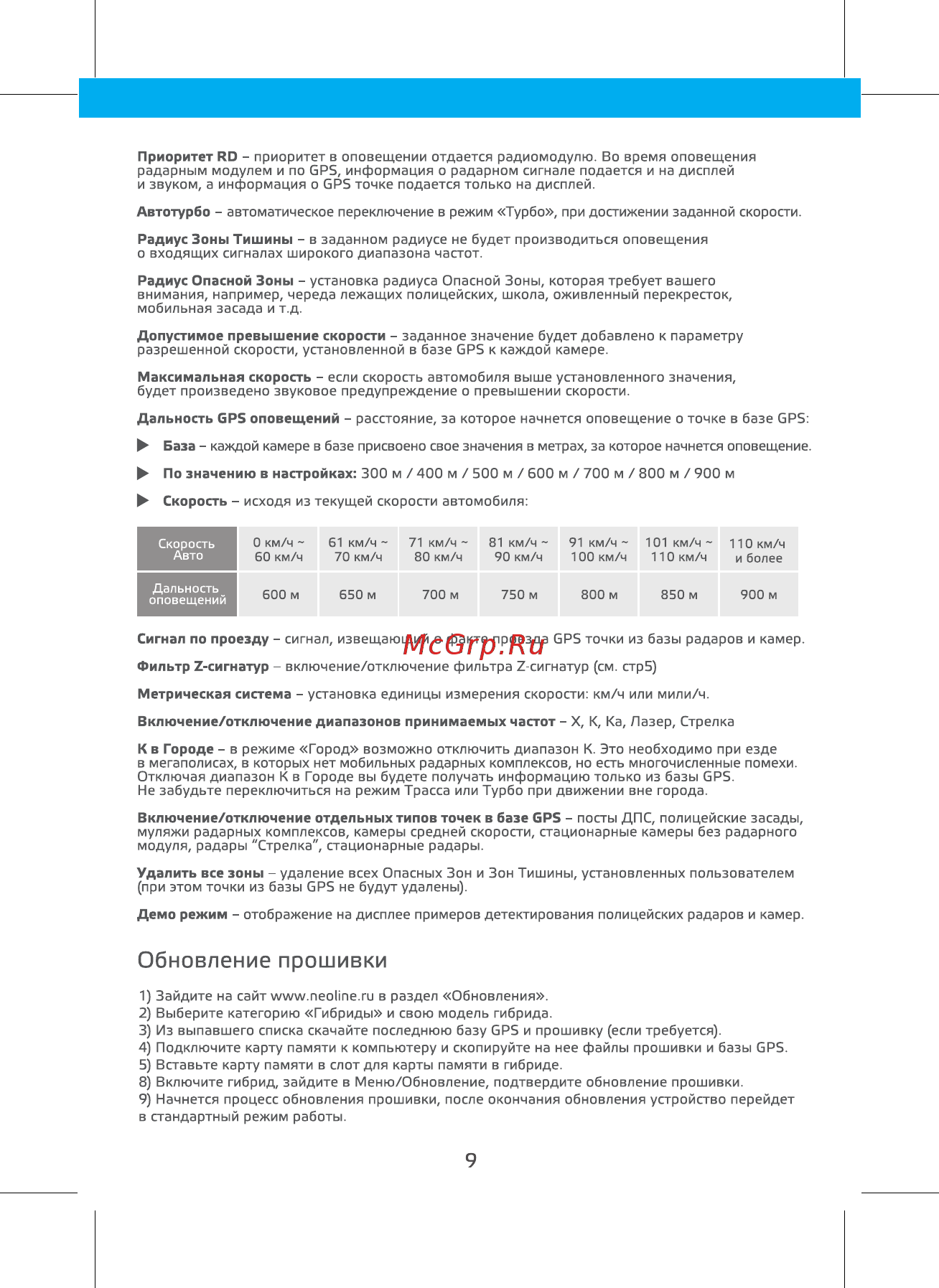 Neoline X-COP 9300 [12/14] Обновление прошивки