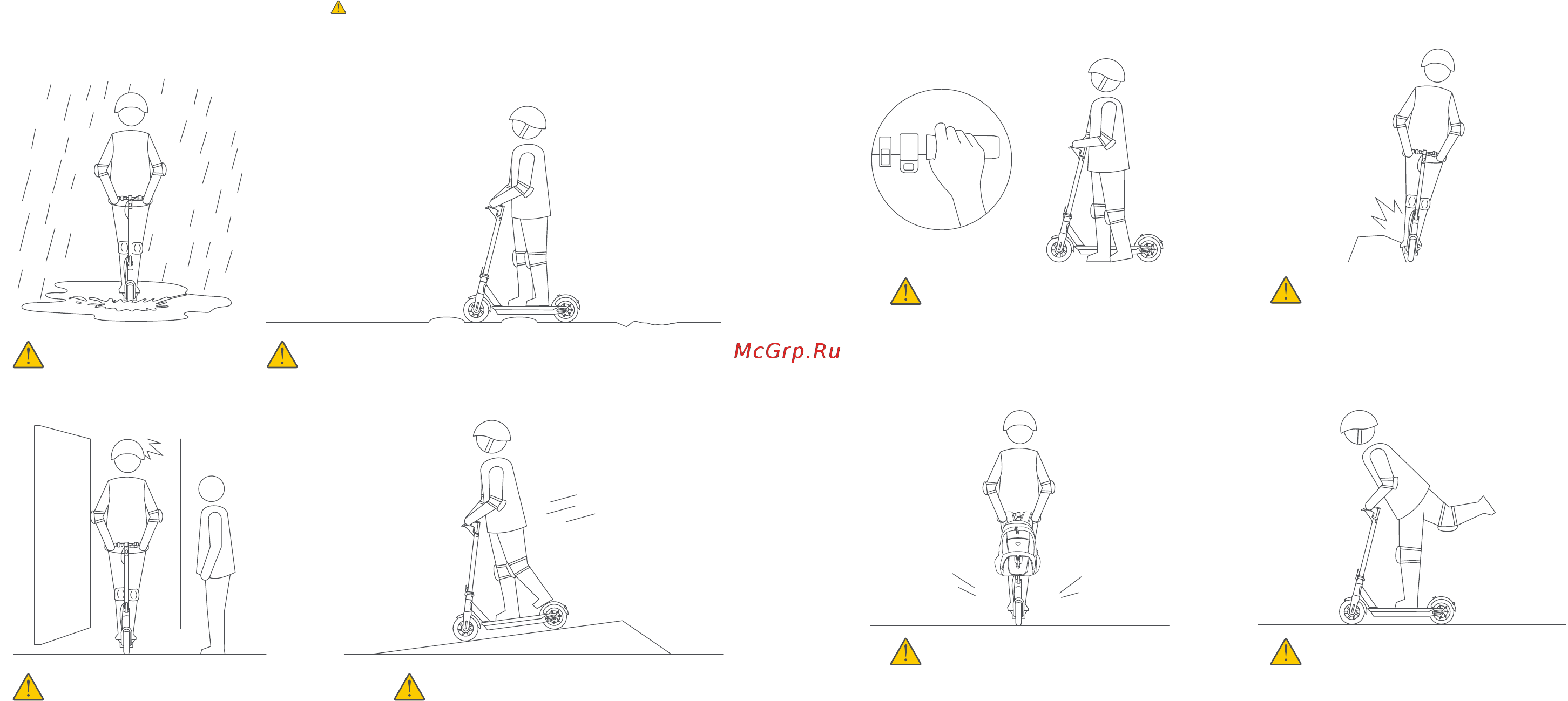 Ninebot KickScooter MAX [7/12] Предупреждения