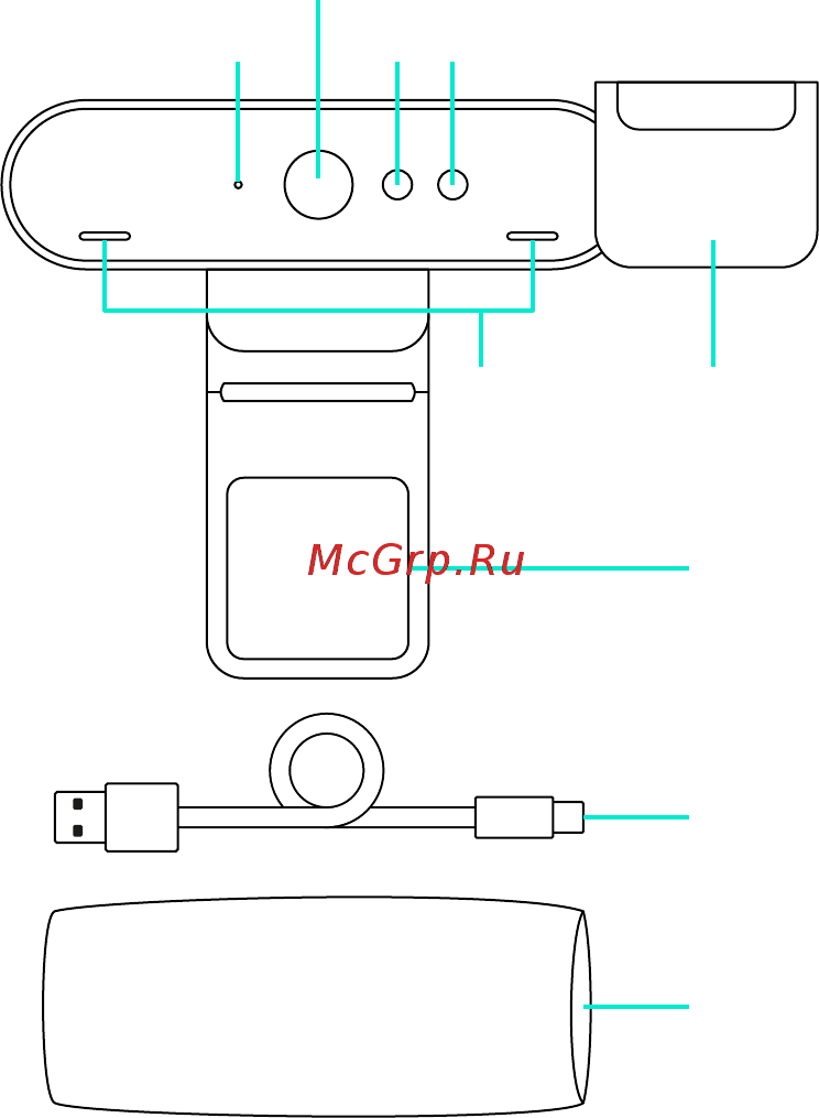 Logitech Webcam BRIO (960-001106) [24/90] Funktioner