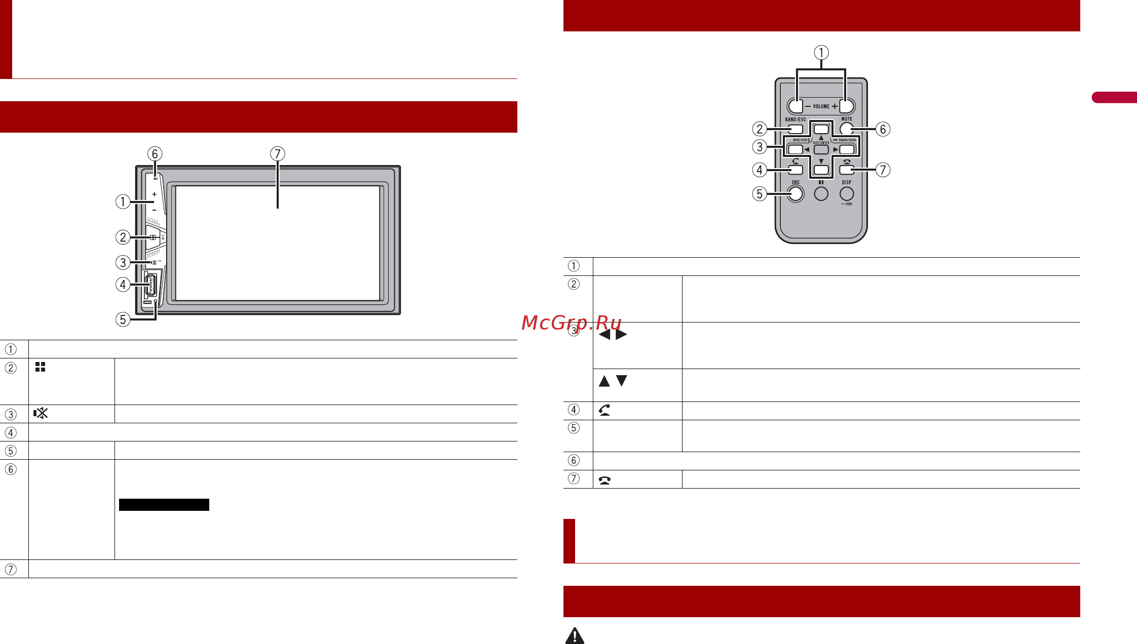Pioneer DMH-G121 [5/32] Сброс микропроцессора