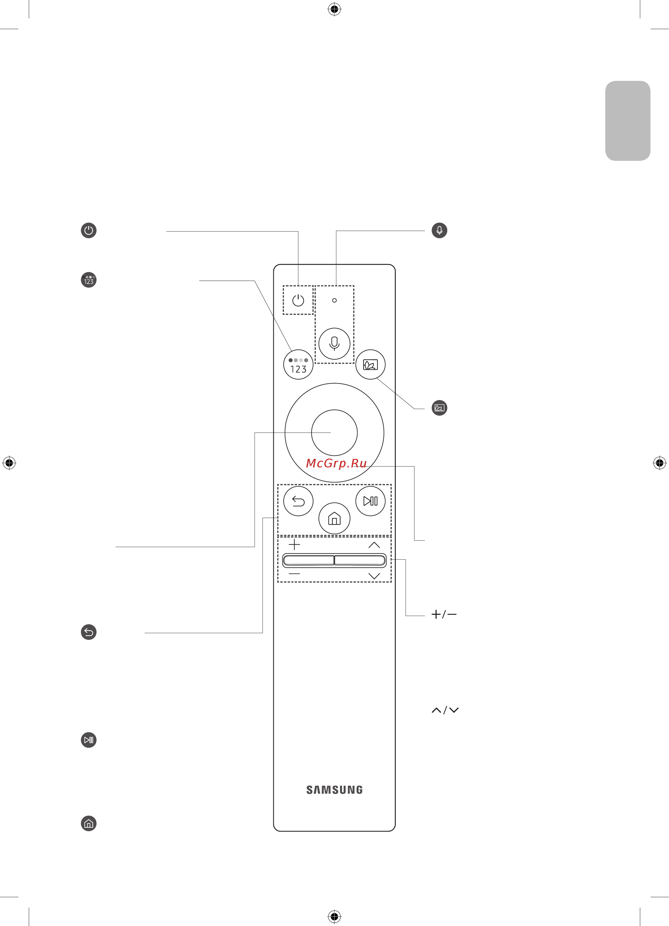 Samsung QE50Q87TAU [11/52] Изображения кнопки и функции интеллектуального пульта ду samsung могут отличаться в