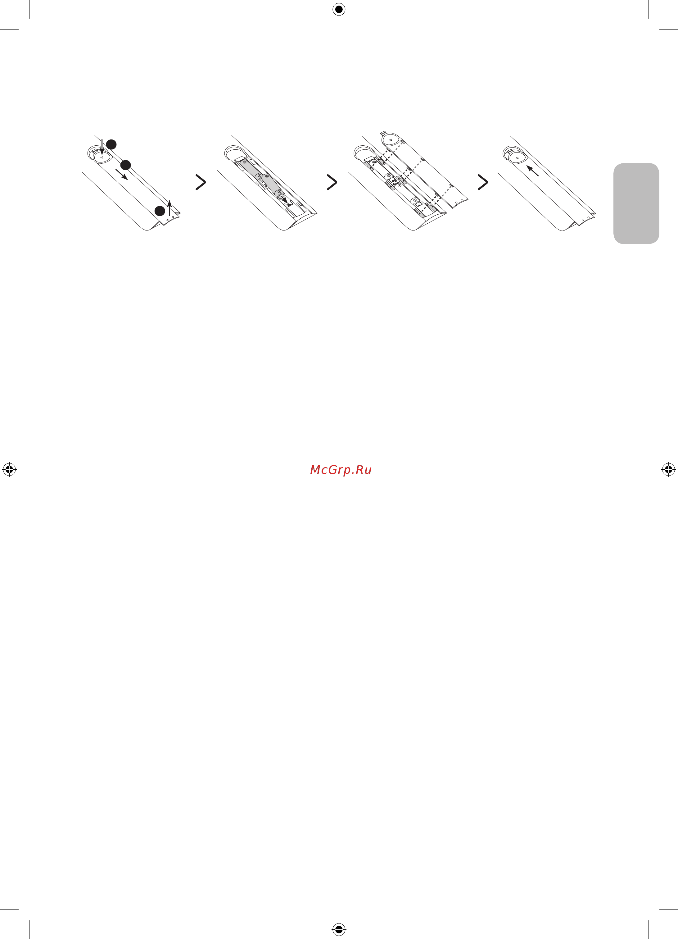 Samsung UE43RU7097U [31/40] Installing batteries into the remote control battery size aaa