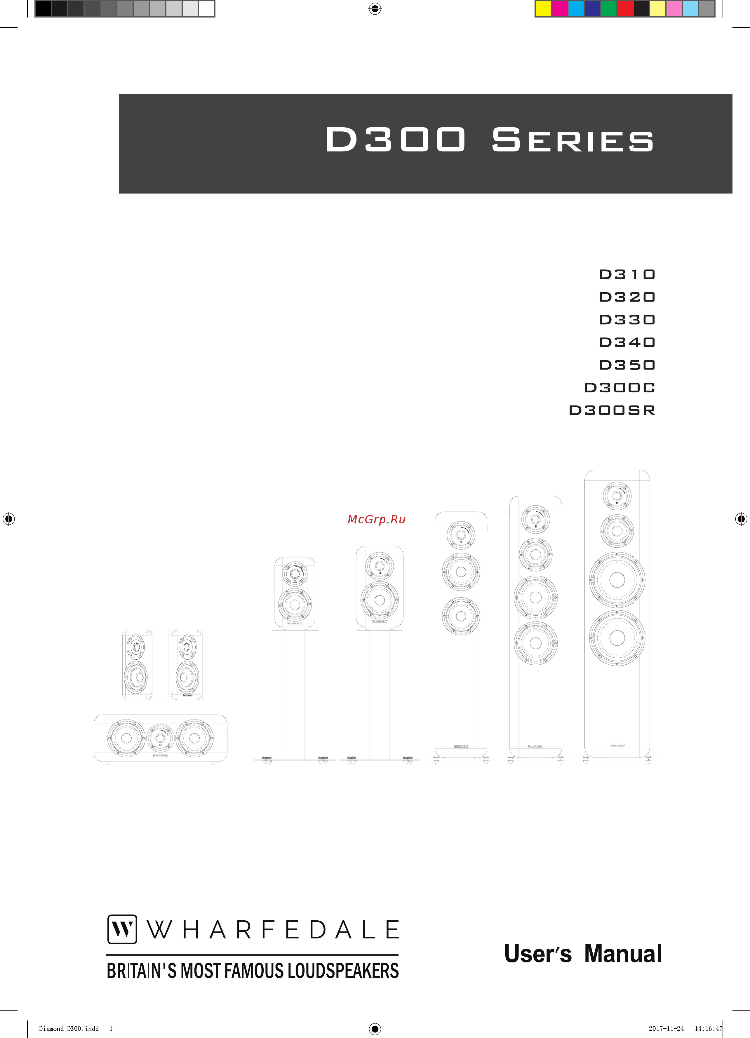 Wharfedale Diamond 310 Black Wood Инструкция по эксплуатации онлайн