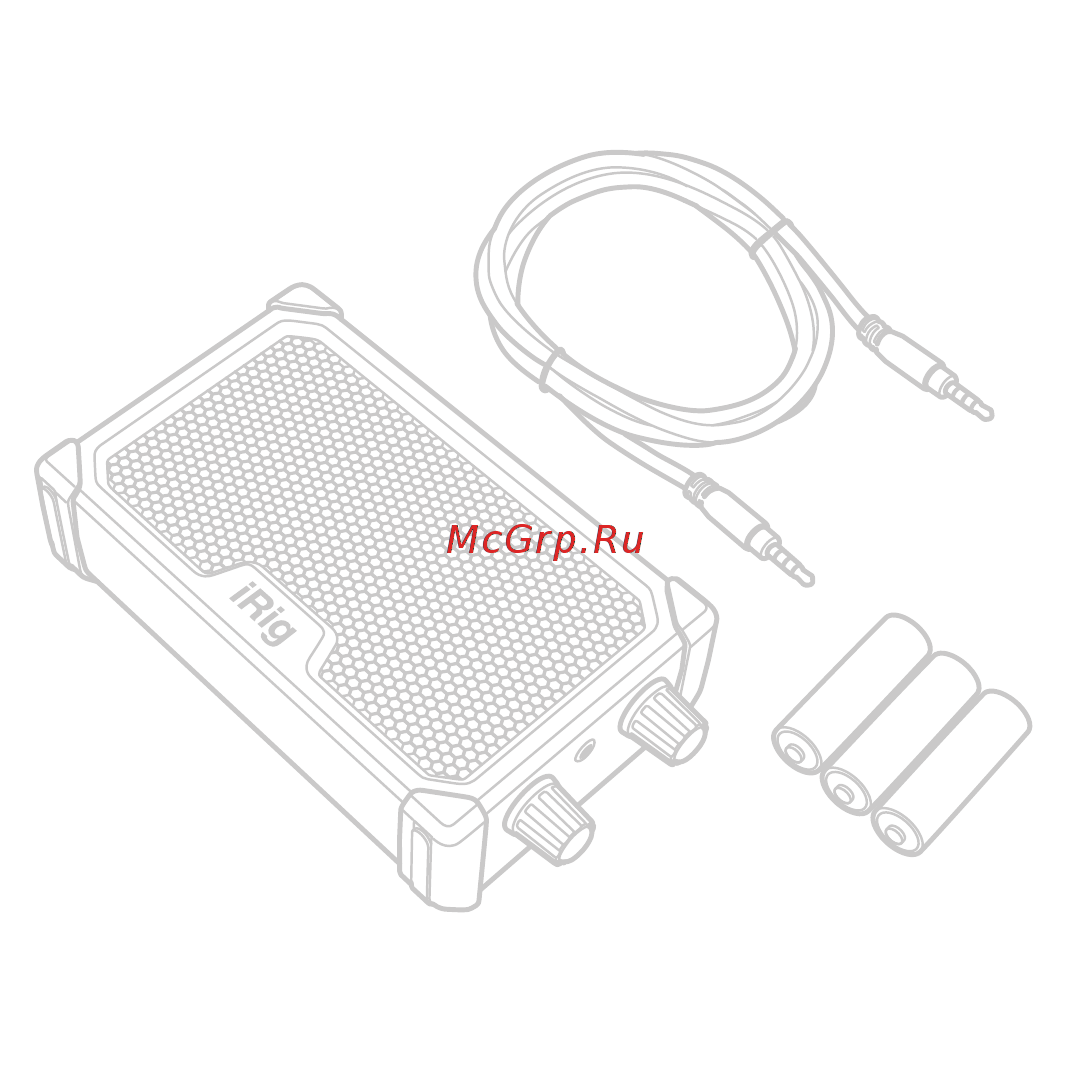 Ik Multimedia iRig Nano Amp Black Инструкция по эксплуатации онлайн [2/22] 555421