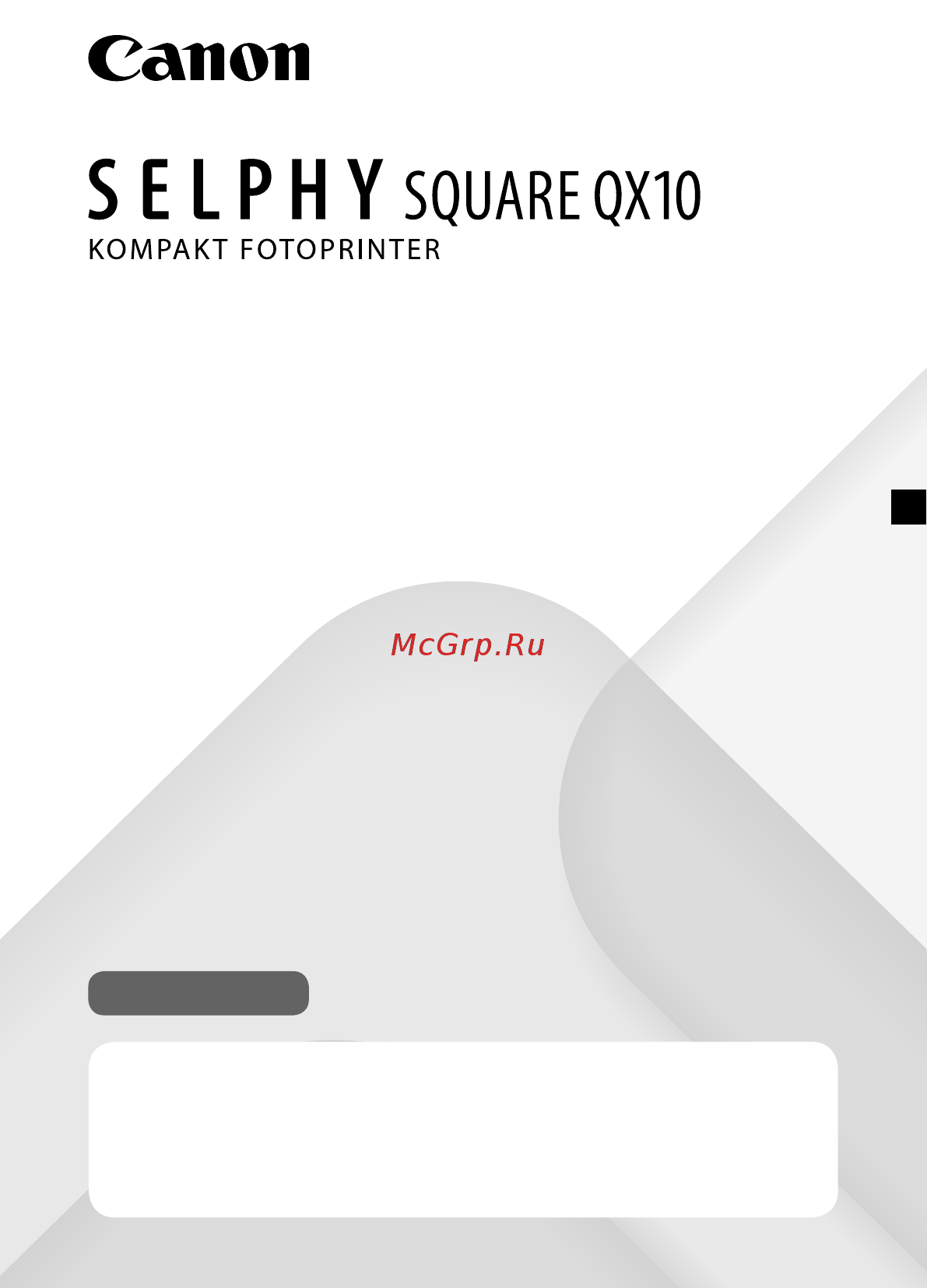 Canon Selphy Square QX10 White [147/580] Startvejledning