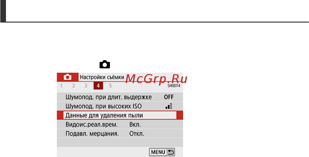 Canon EOS 850D Body [331/809] Получение данных для удаления пыли