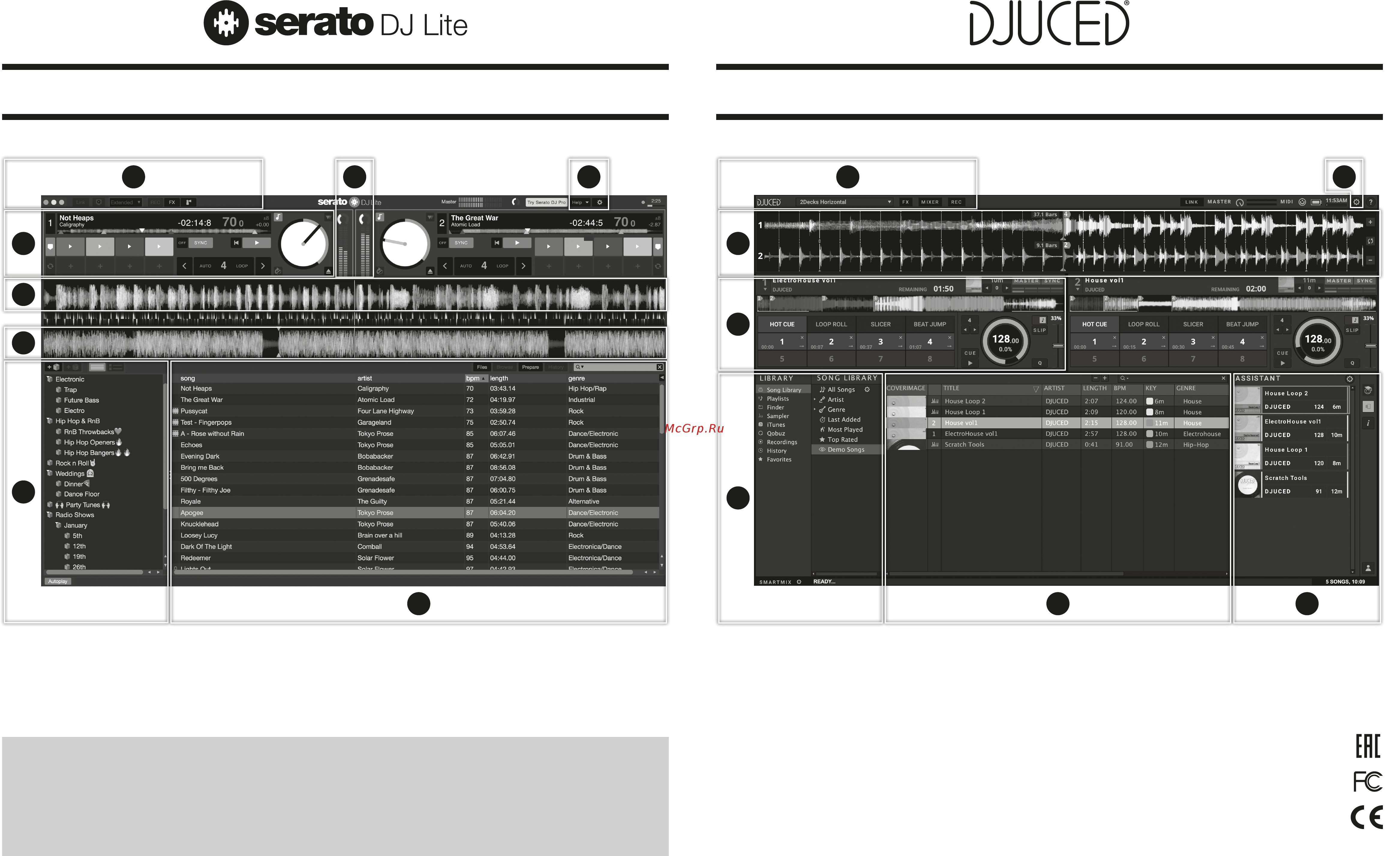 Hercules DJ Control Inpulse 500 [4/4] Serato dj lite 概览 djuce