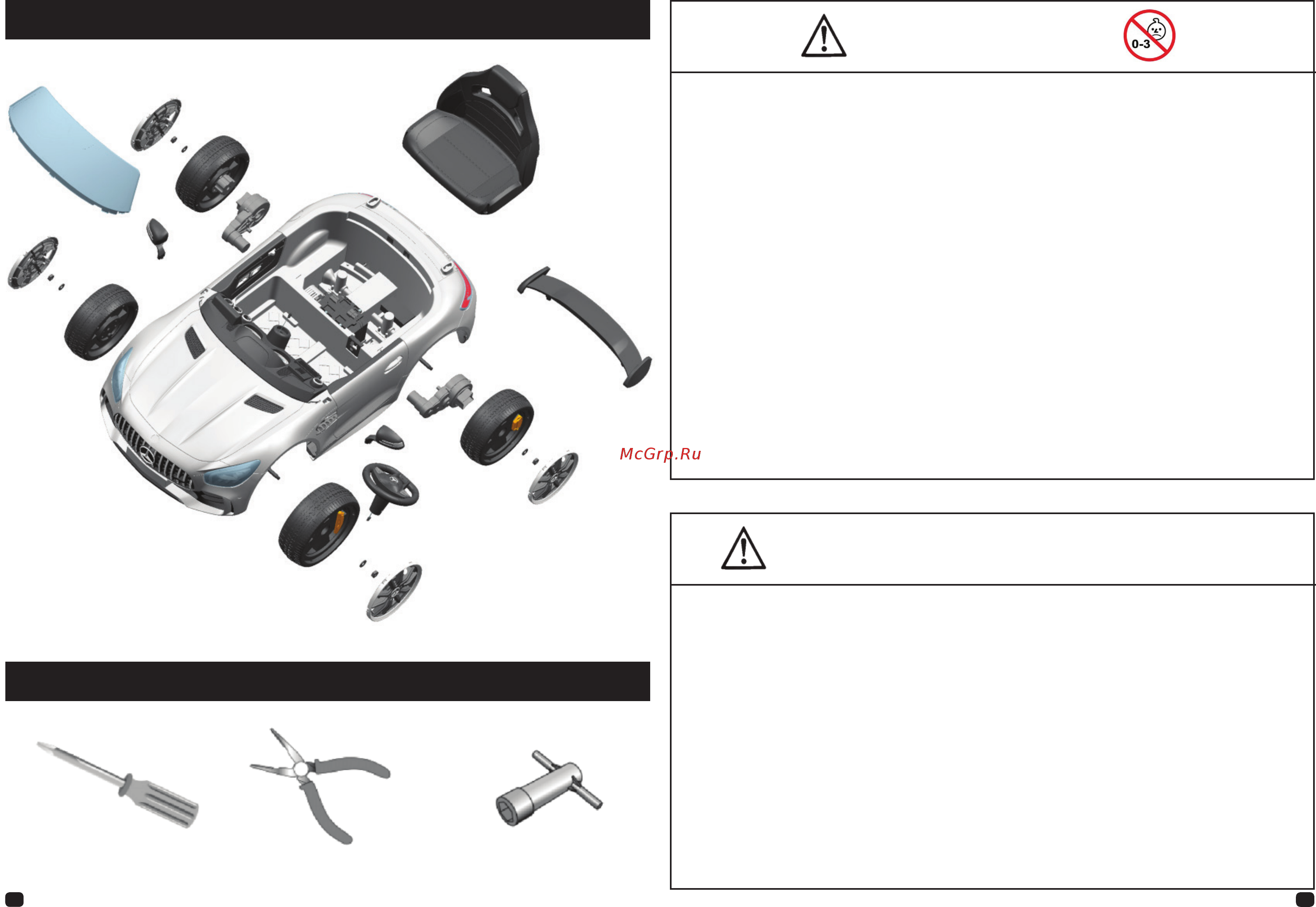 R-Wings Mercedes-Benz GTR AMG 12V, Black (RWE05) [3/10] Перед сборкой