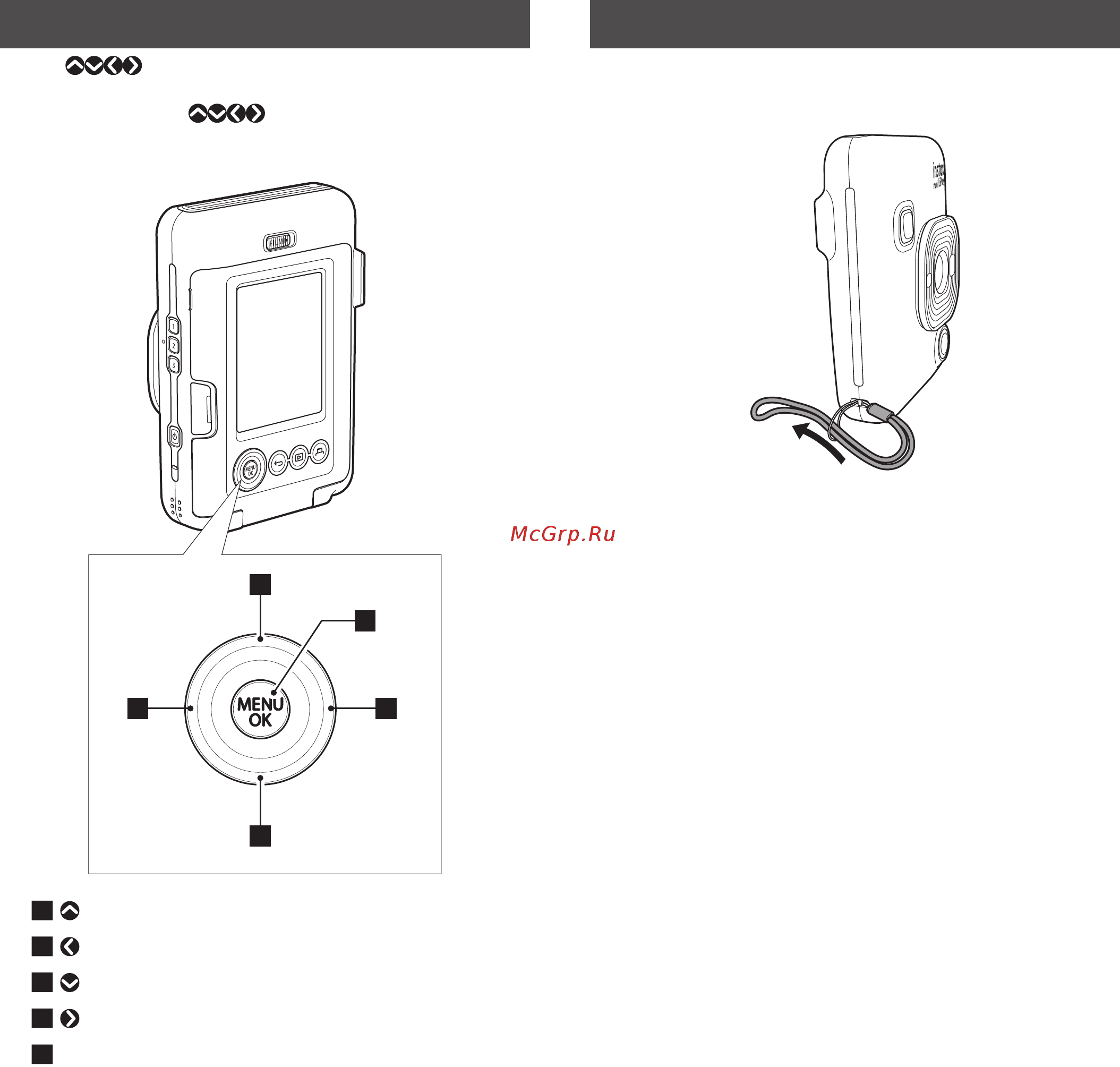 Fujifilm Instax Mini Liplay Stone White Bundle [6/25] Использование кнопки выбора