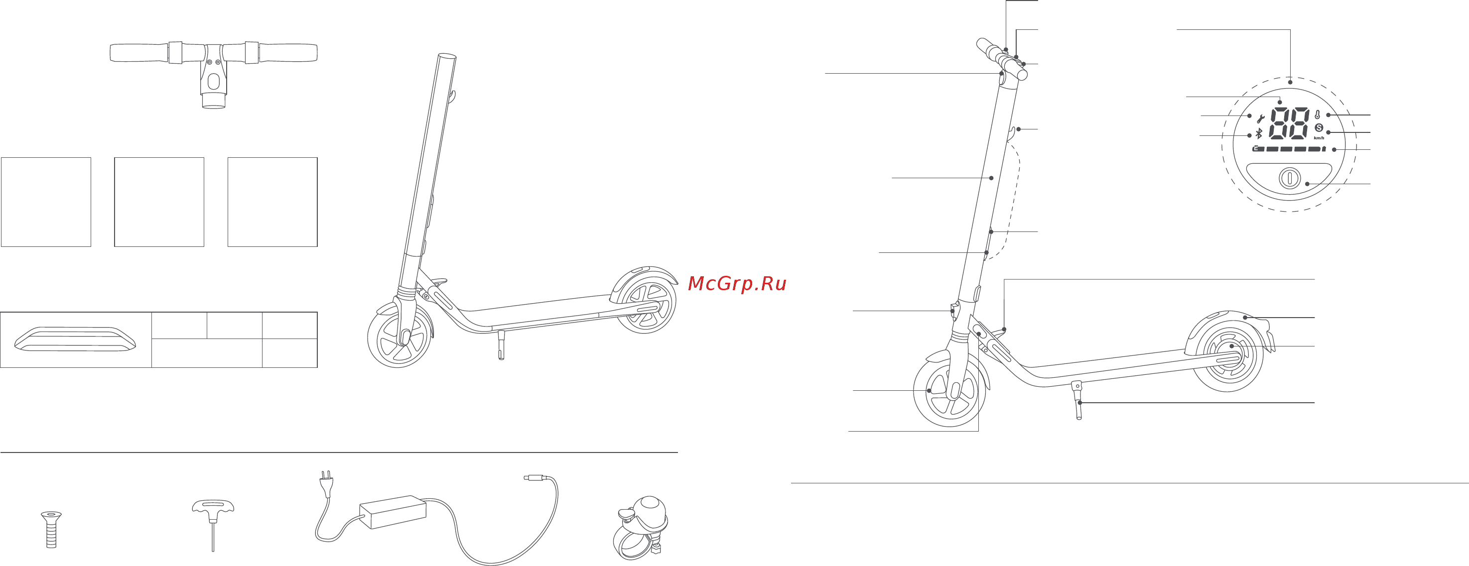 Ninebot by Segway KickScooter E25 Black [56/0] 包裝清單