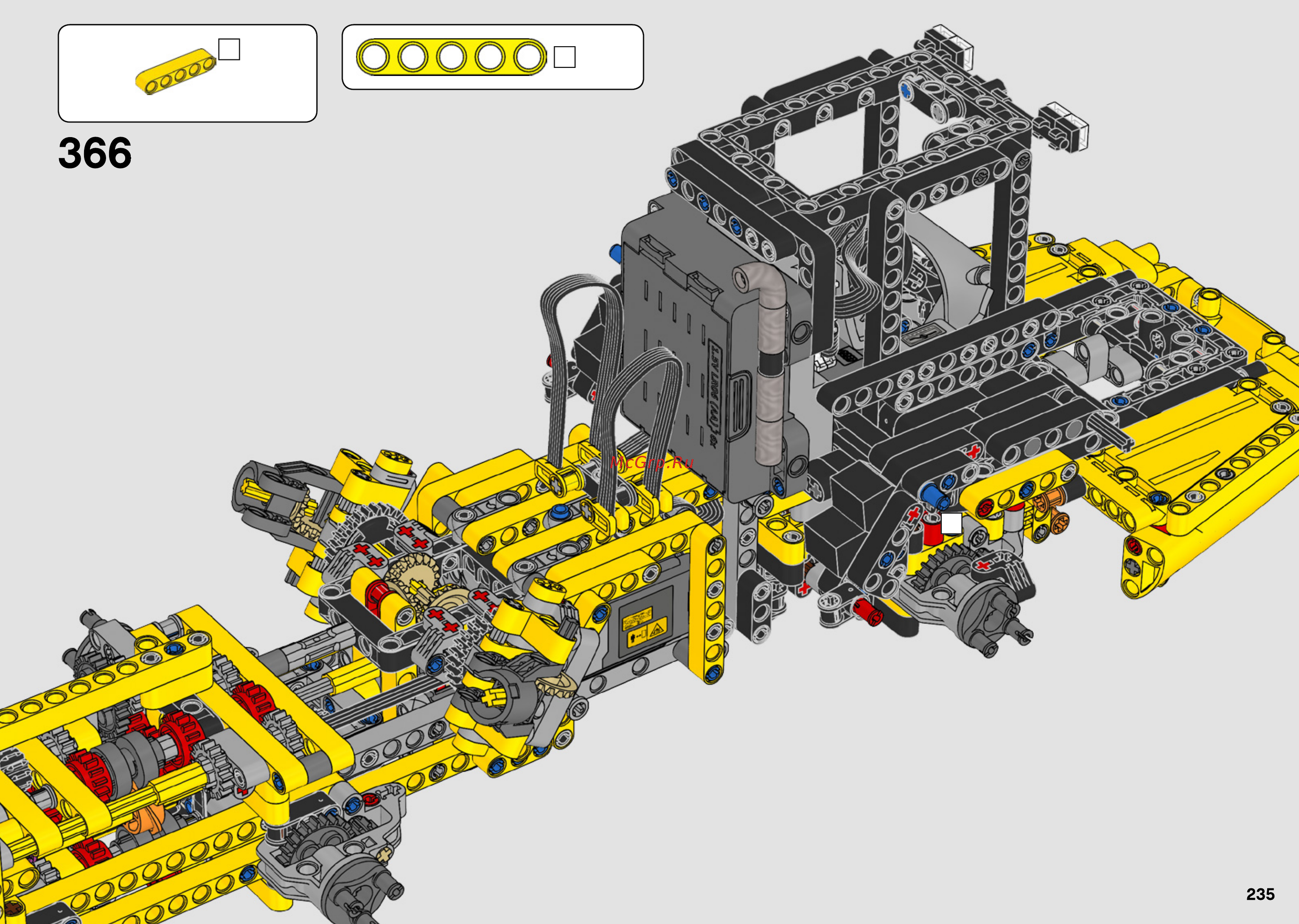 Lego Technic: Самосвал Volvo (42114) Инструкция по эксплуатации онлайн [235/456] 556215