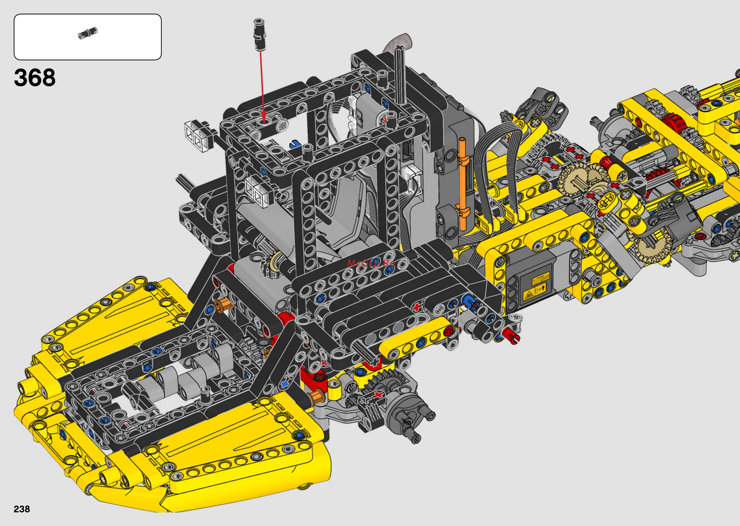 Lego Technic: Самосвал Volvo (42114) Инструкция по эксплуатации онлайн [238/456] 556215