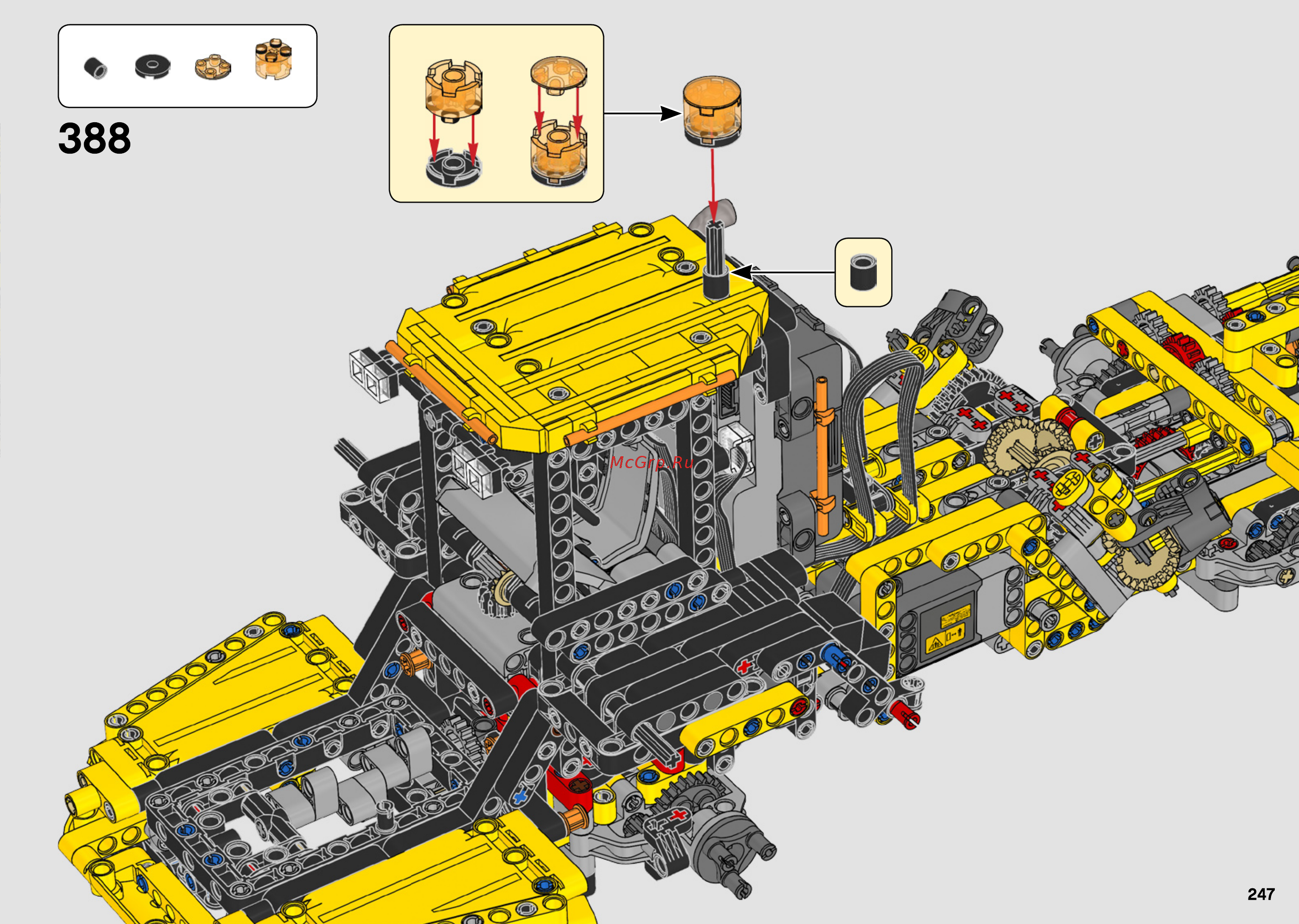 Lego Technic: Самосвал Volvo (42114) Инструкция по эксплуатации онлайн [247/456] 556215