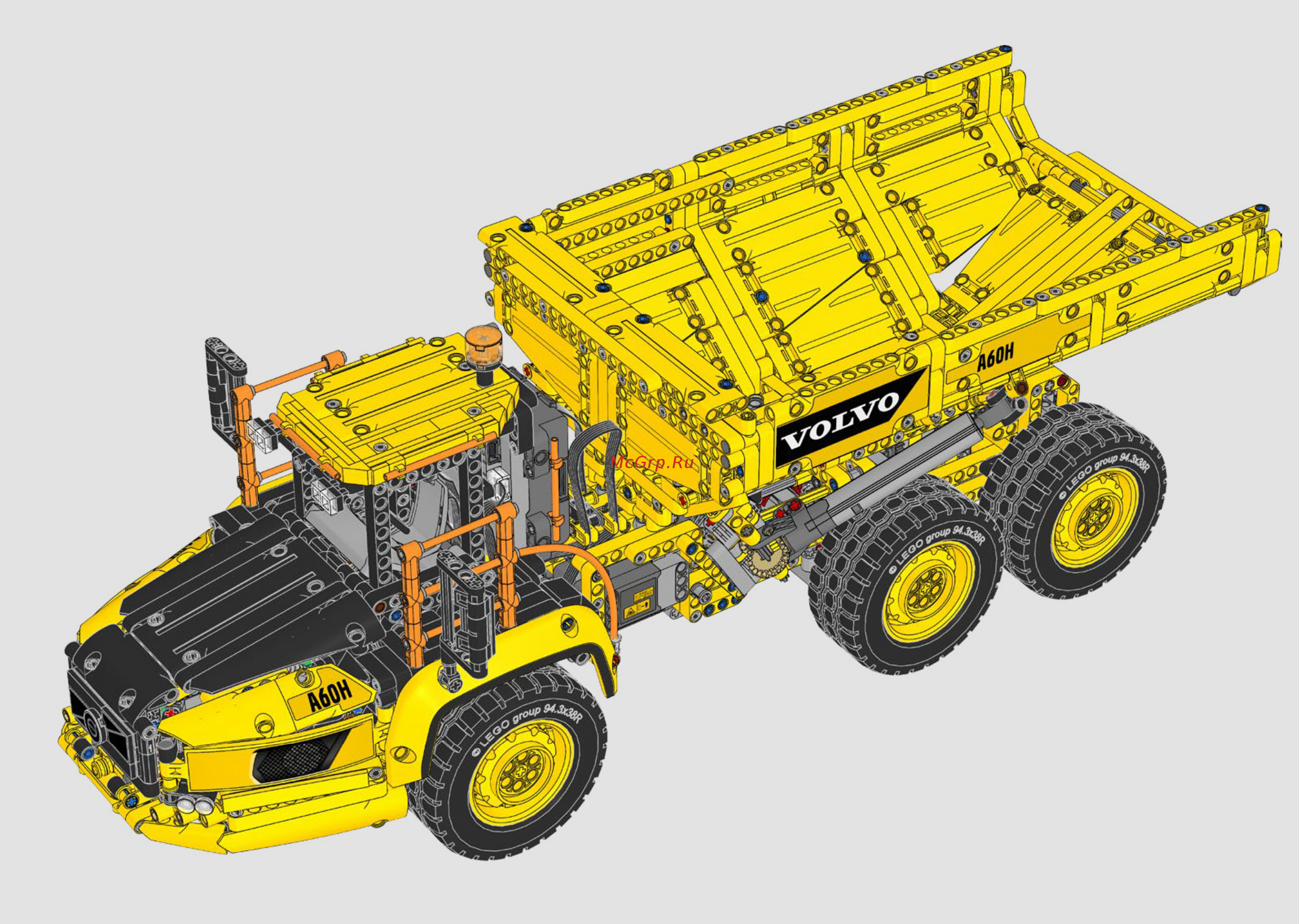 Lego Technic: Самосвал Volvo (42114) Инструкция по эксплуатации онлайн [437/456] 556215