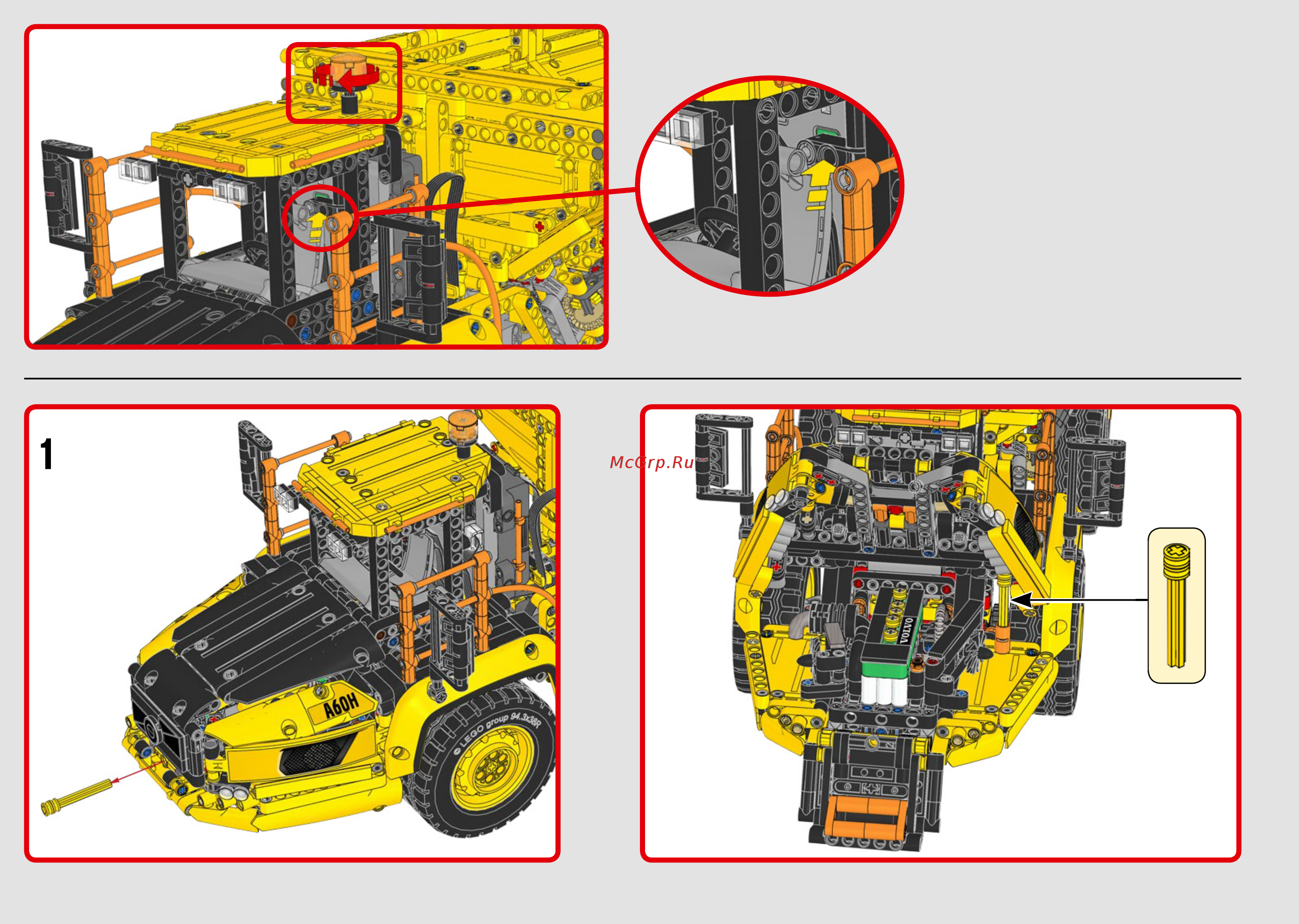 Lego Technic: Самосвал Volvo (42114) Инструкция по эксплуатации онлайн [438/456] 556215