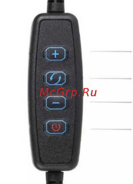 Rekam LED-10s с держателем для смартфона и настольным креплением [3/4] Пульт управления