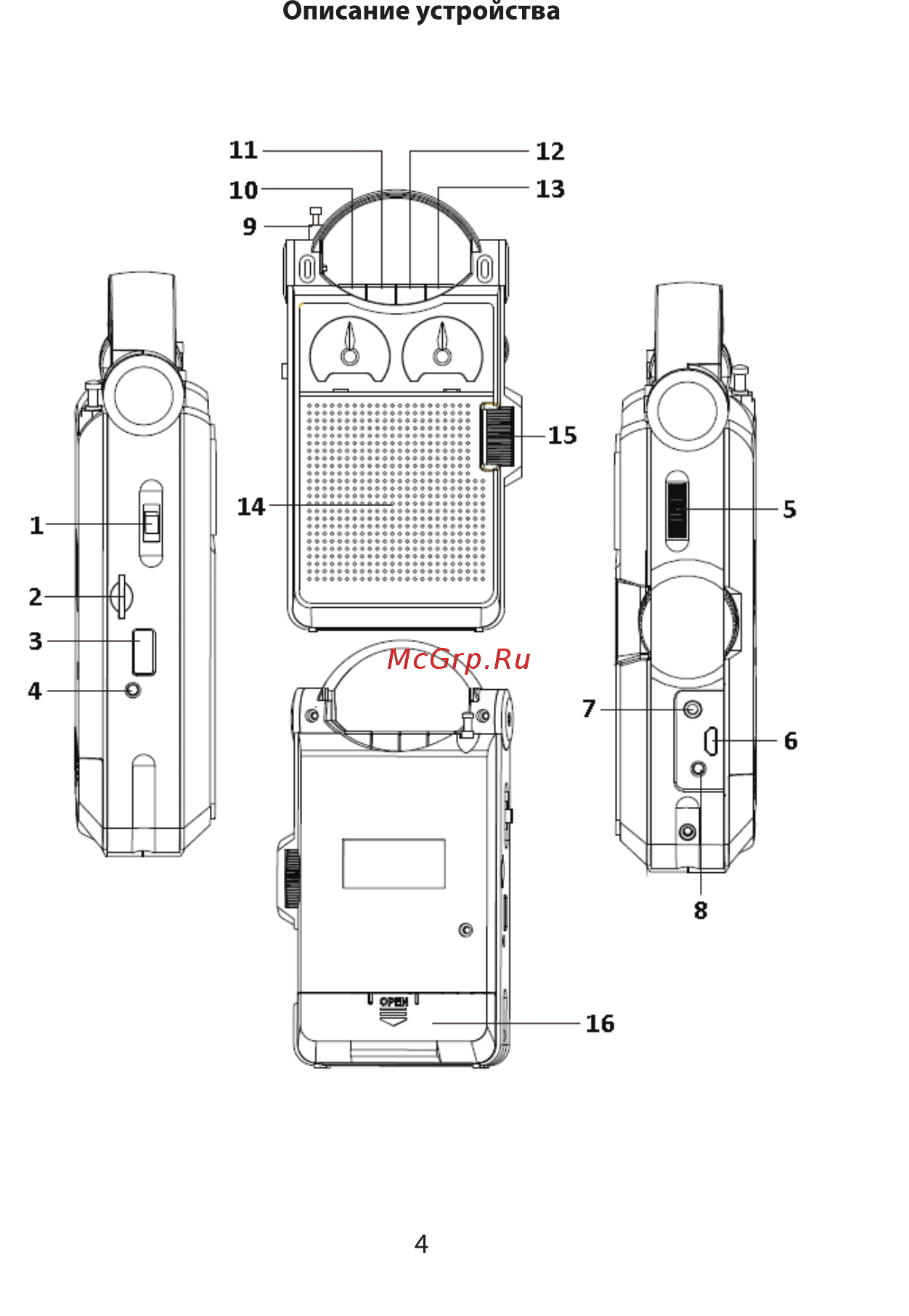 Ritmix RPR-333 Carbon Инструкция по эксплуатации онлайн [4/8] 556232